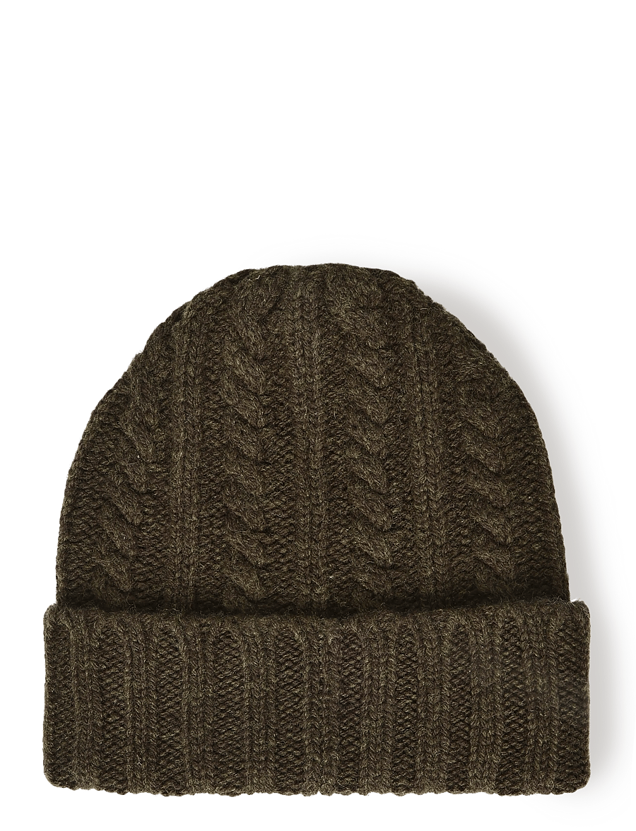 Upfront - CABLE Beanie - accessories - army - 1