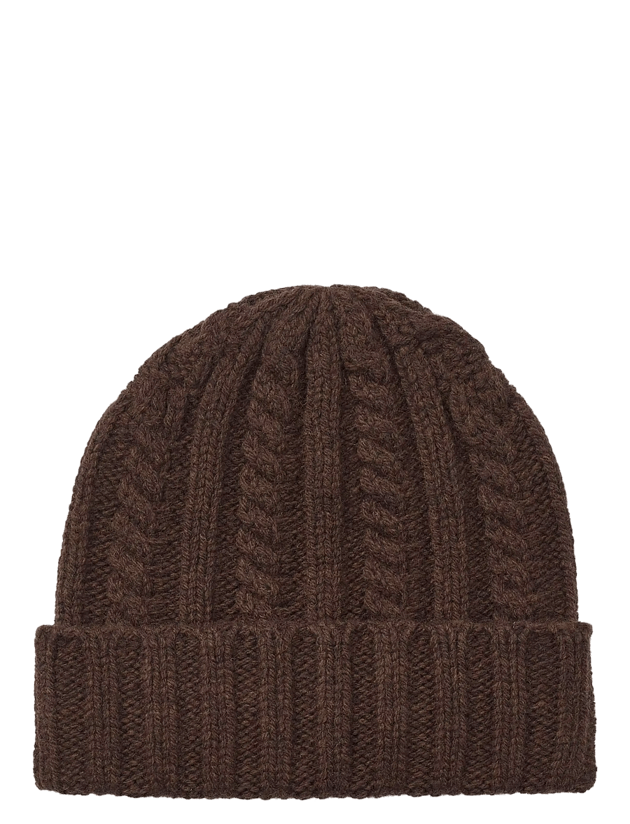 Upfront - CABLE Beanie - huer - brown - 0