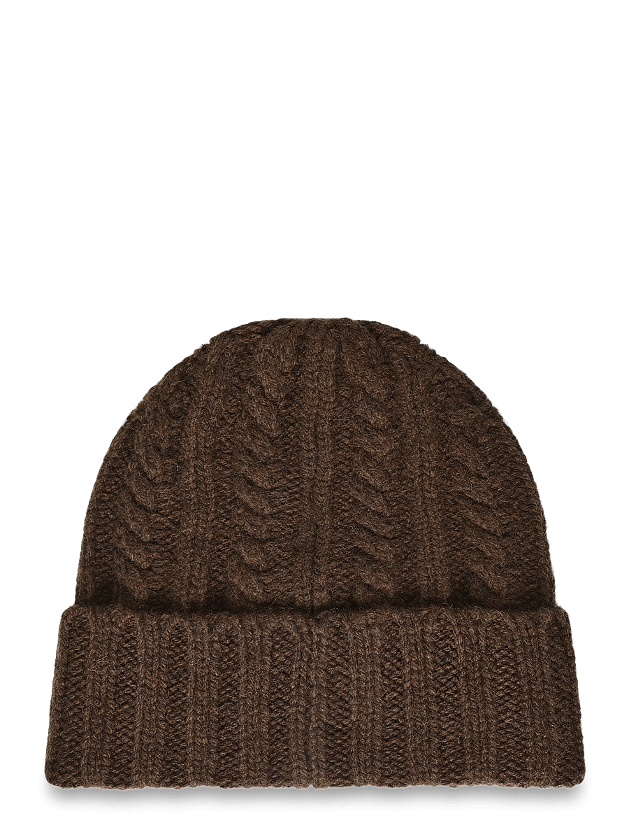 Upfront - CABLE Beanie - megztos kepurės - brown - 1
