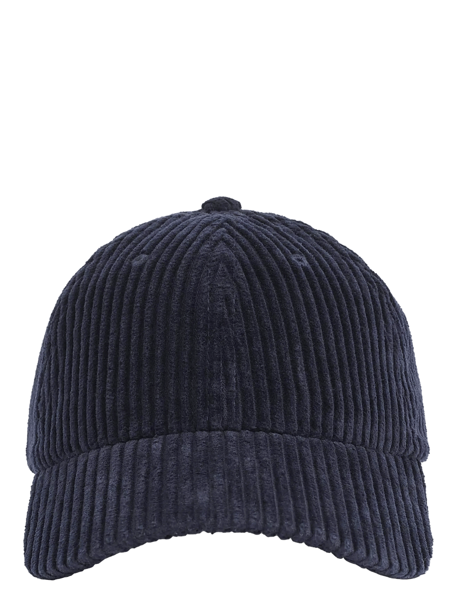 Upfront - ALLAN Corduroy Cap - kepsar - navy - 0