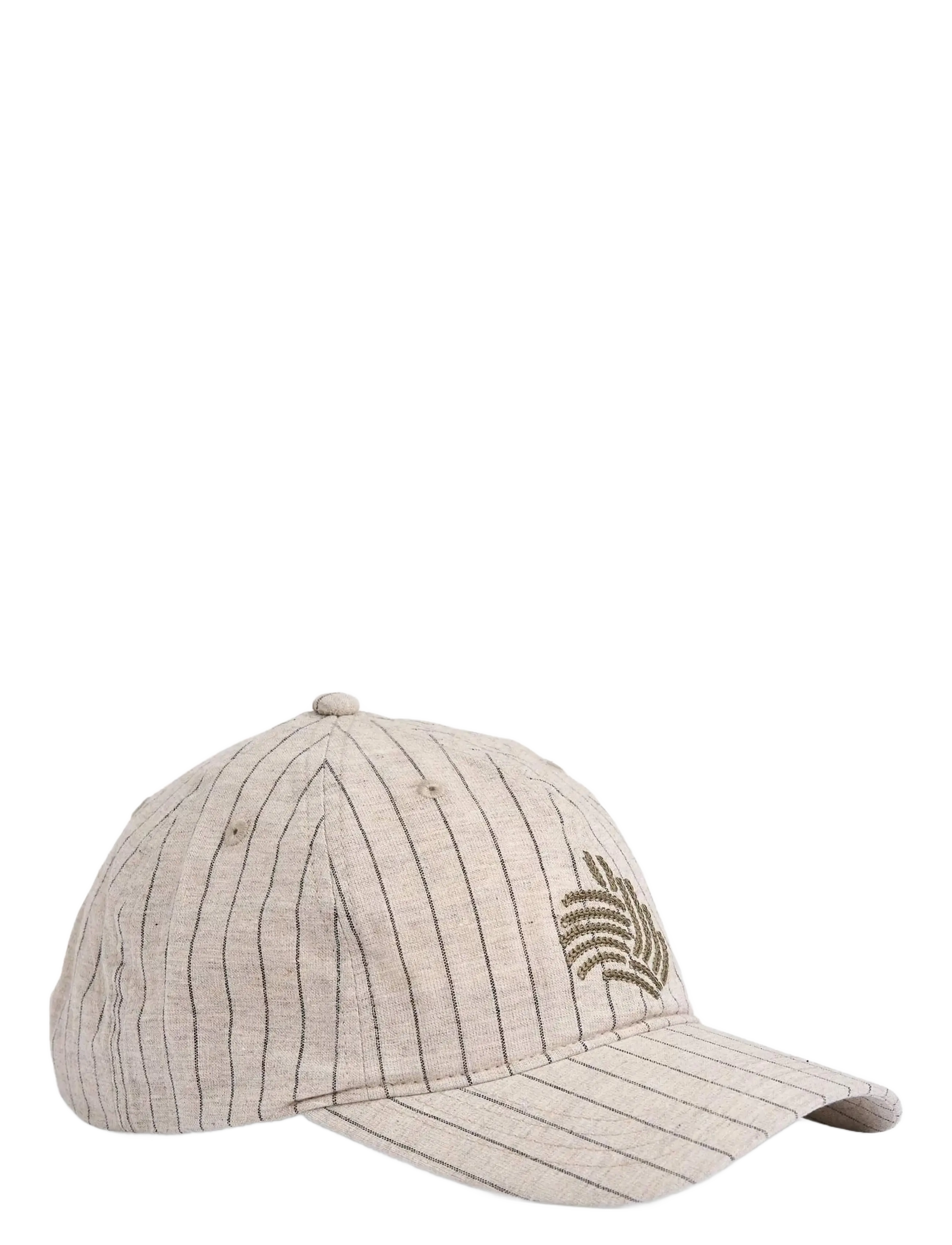 Upfront Darrel Dad Cap, Mænd, Nålestribet Dad Kasket, Cream, Str: ONE SIZE