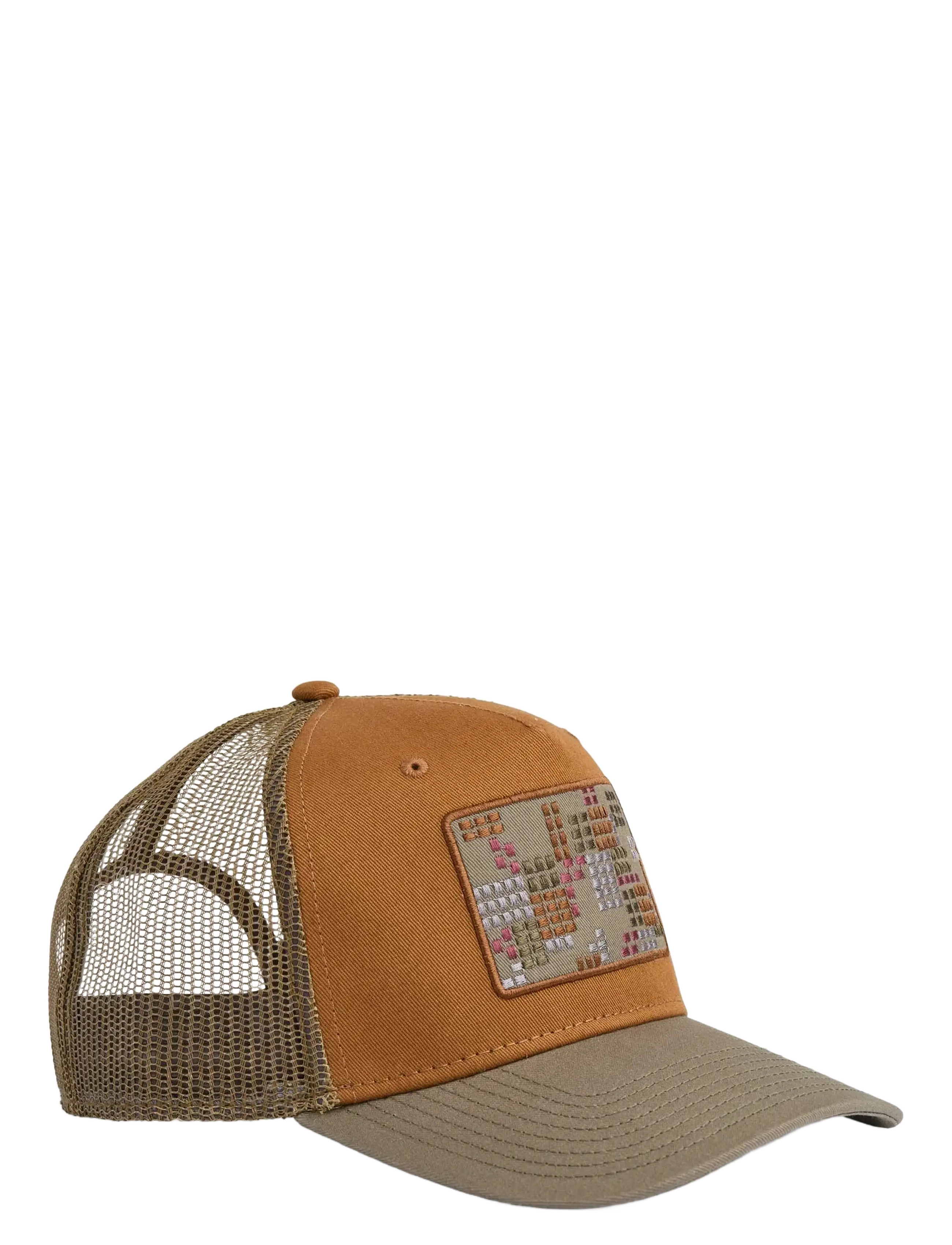Upfront DAN A-Shape Trucker Cap - Mützen & Caps - COGNAC / brown