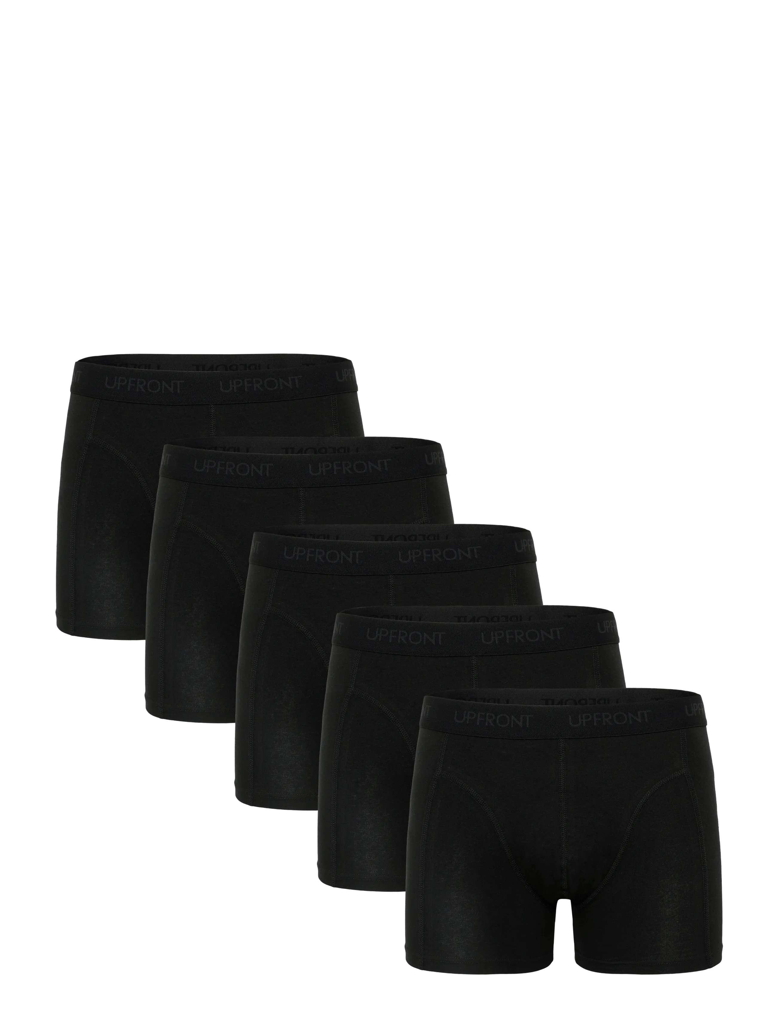 Upfront Mono 5 Pack, Mænd, Boxershorts 5 Pak, Sort, Str: S