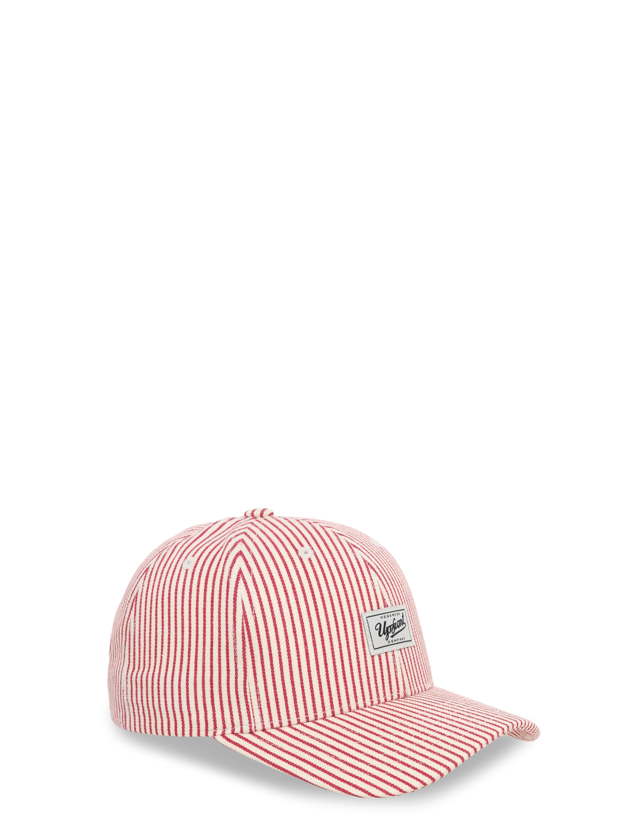 Upfront Gaston Stripe Youth Baseball Cap, One Size, Headwear, Rot - Caps, Kinder