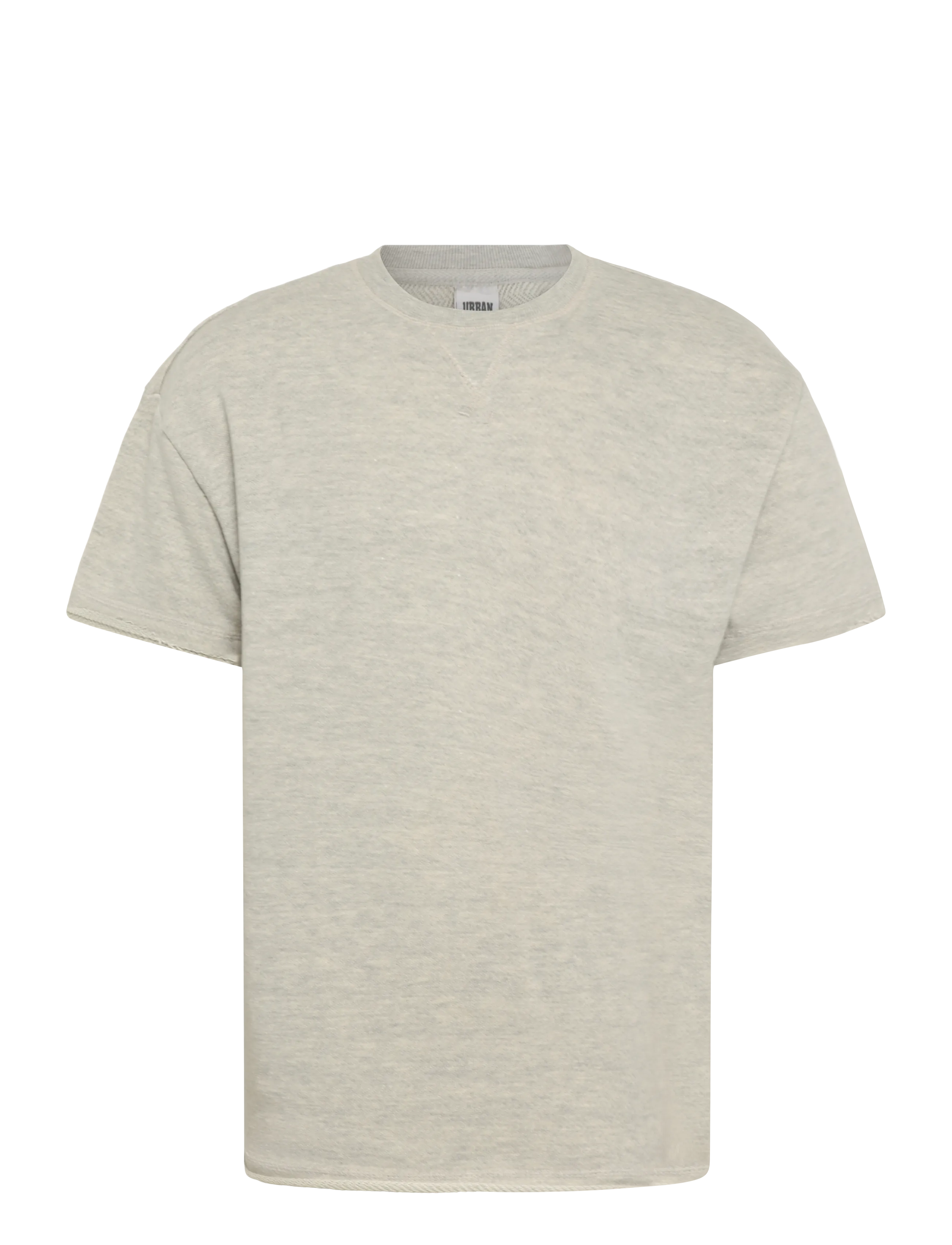 Urban Classic Herringbone Terry Tee - Short-sleeved t-shirts - LIGHTGREY / grey