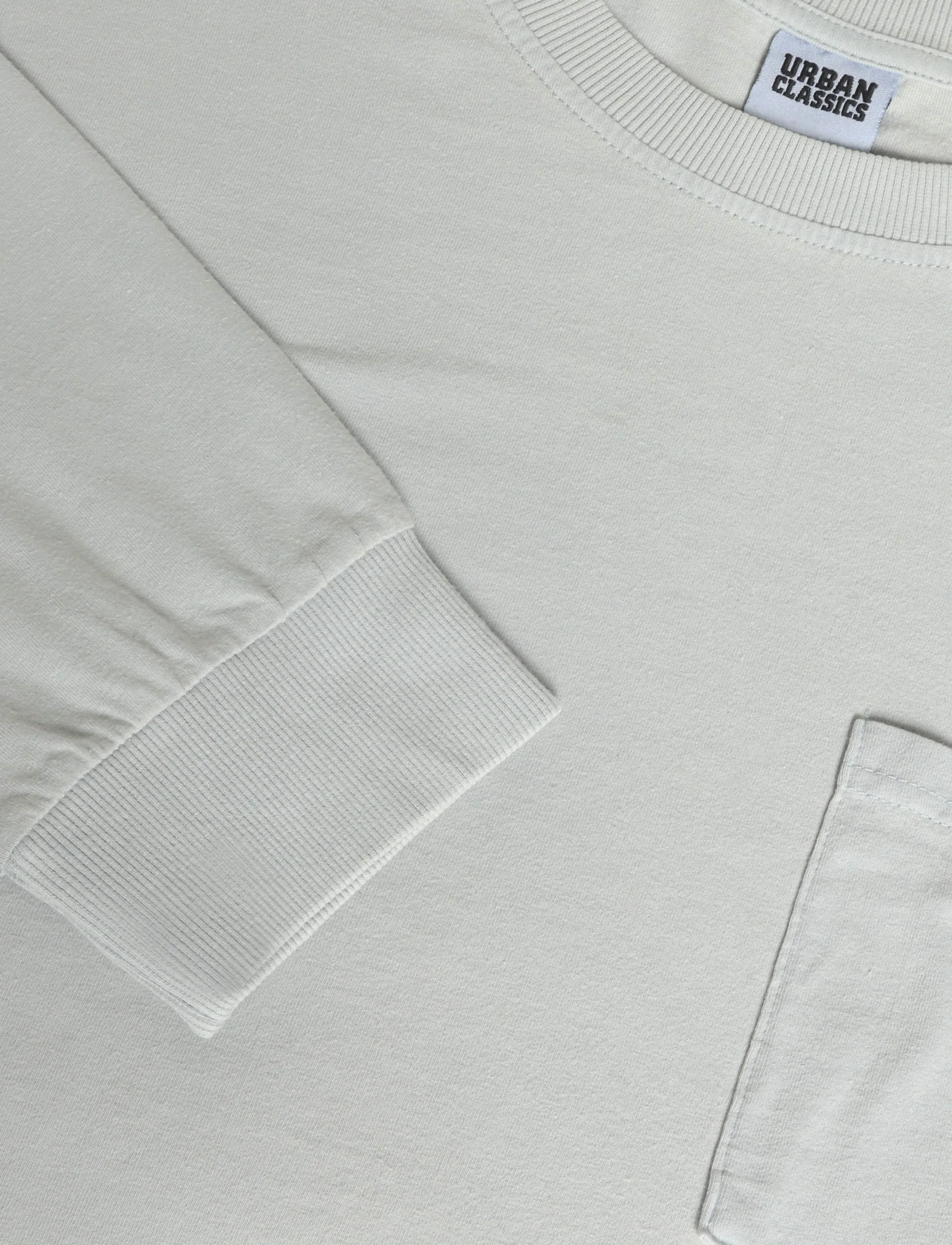 Urban Classic - Pigment Dyed Pocket Longsleeve - t-shirts - lightasphalt - 2
