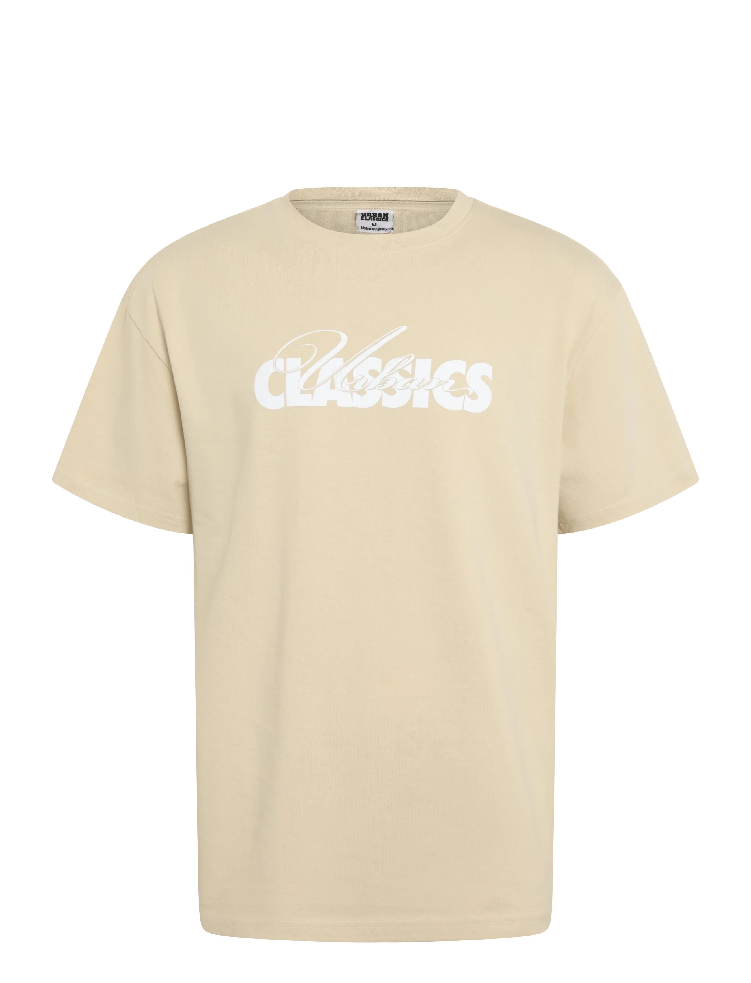 Urban Classic UC Cursive Bold Logo Heavy Oversized Tee - Short-sleeved t-shirts - SAND / beige