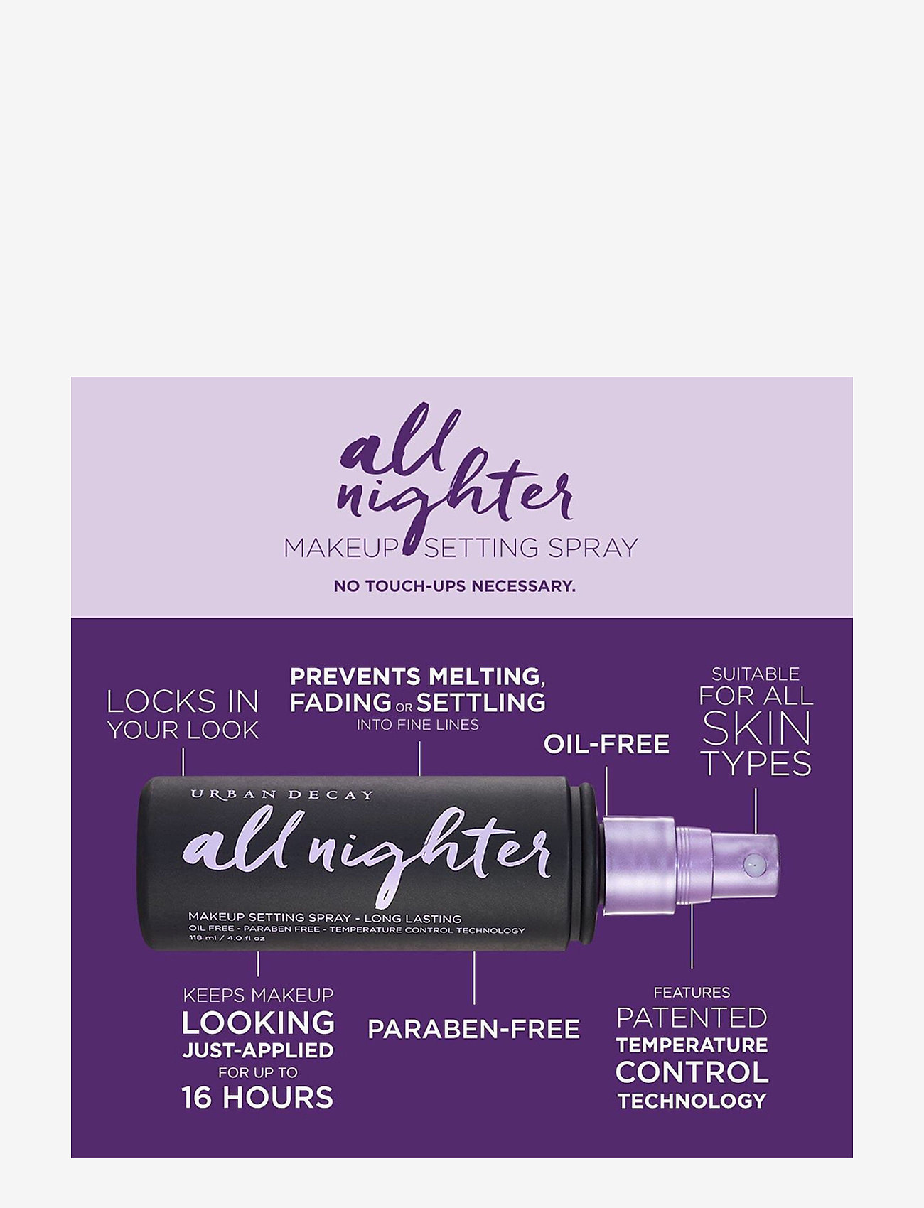 Urban Decay - Urban Decay All Nighter Makeup Setting Spray 118ml - makeup - all nighter - 3
