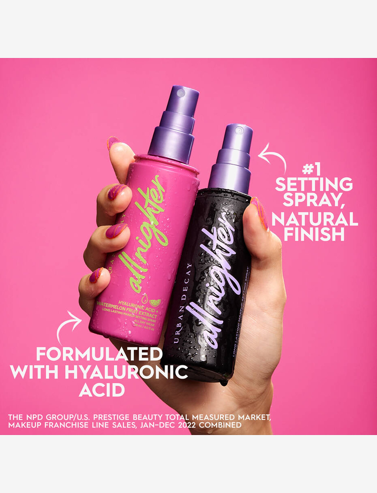 Urban Decay - Urban Decay All Nighter Hyaluronic Setting Spray 118 ml - makeup - clear - 1