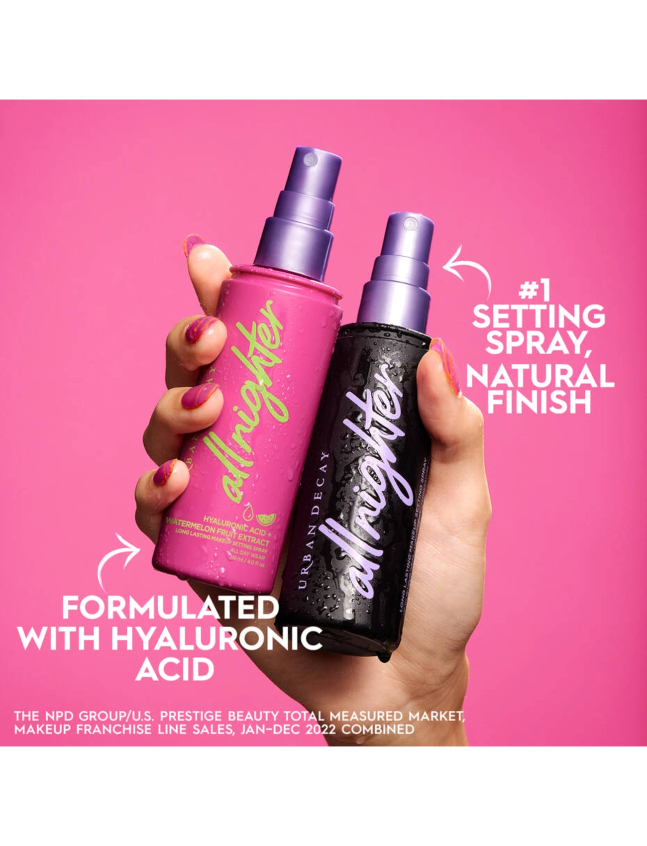 Urban Decay - Urban Decay All Nighter Hyaluronic Setting Spray 118 ml - makeup - clear - 1