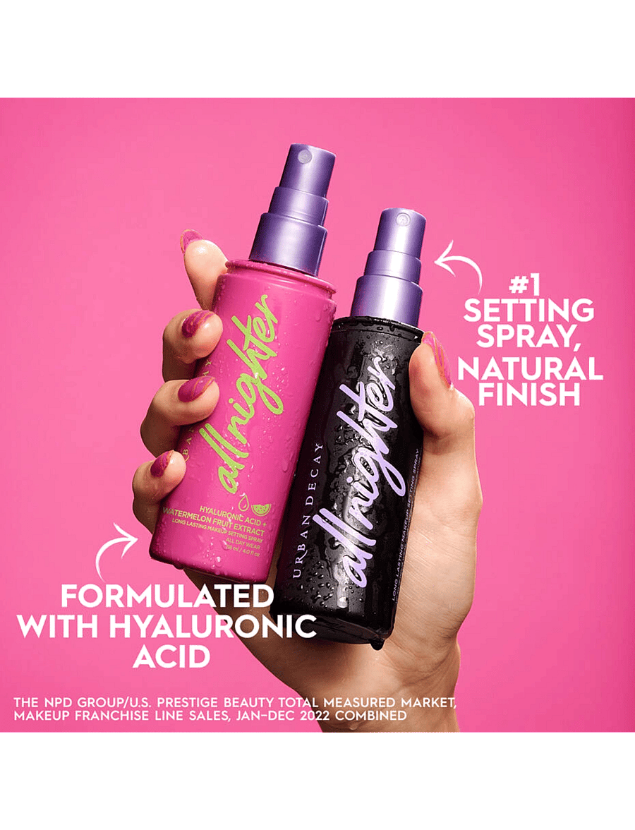 Urban Decay - Urban Decay All Nighter Hyaluronic Setting Spray 118 ml - förðunarvörur - clear - 1