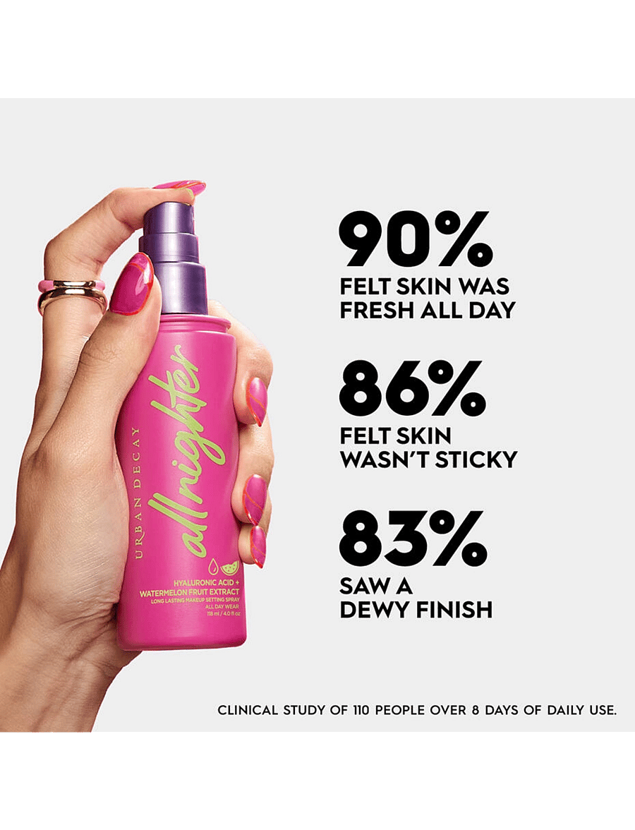 Urban Decay - Urban Decay All Nighter Hyaluronic Setting Spray 118 ml - förðunarvörur - clear - 4
