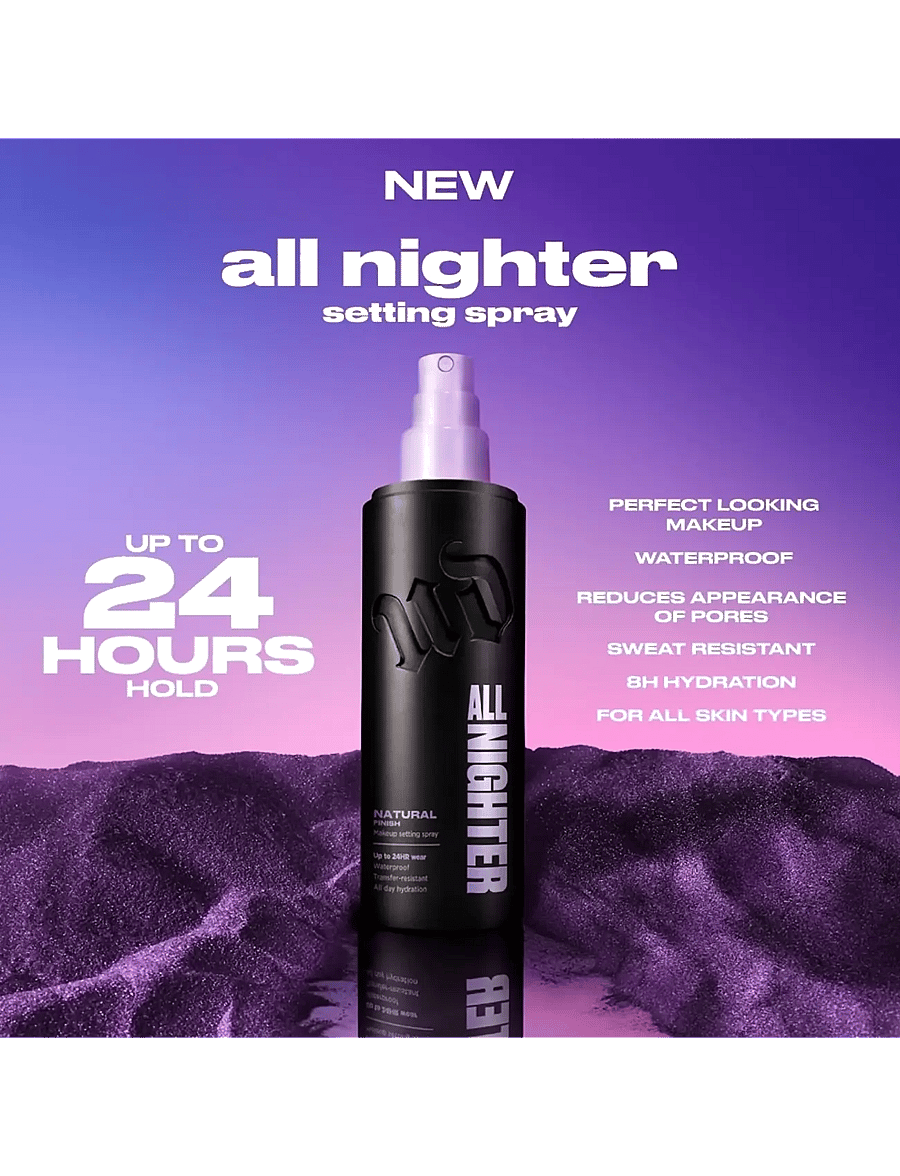 Urban Decay - Urban Decay All Nighter Makeup Setting Spray Natural Finish 118ml - meikit - clear - 2