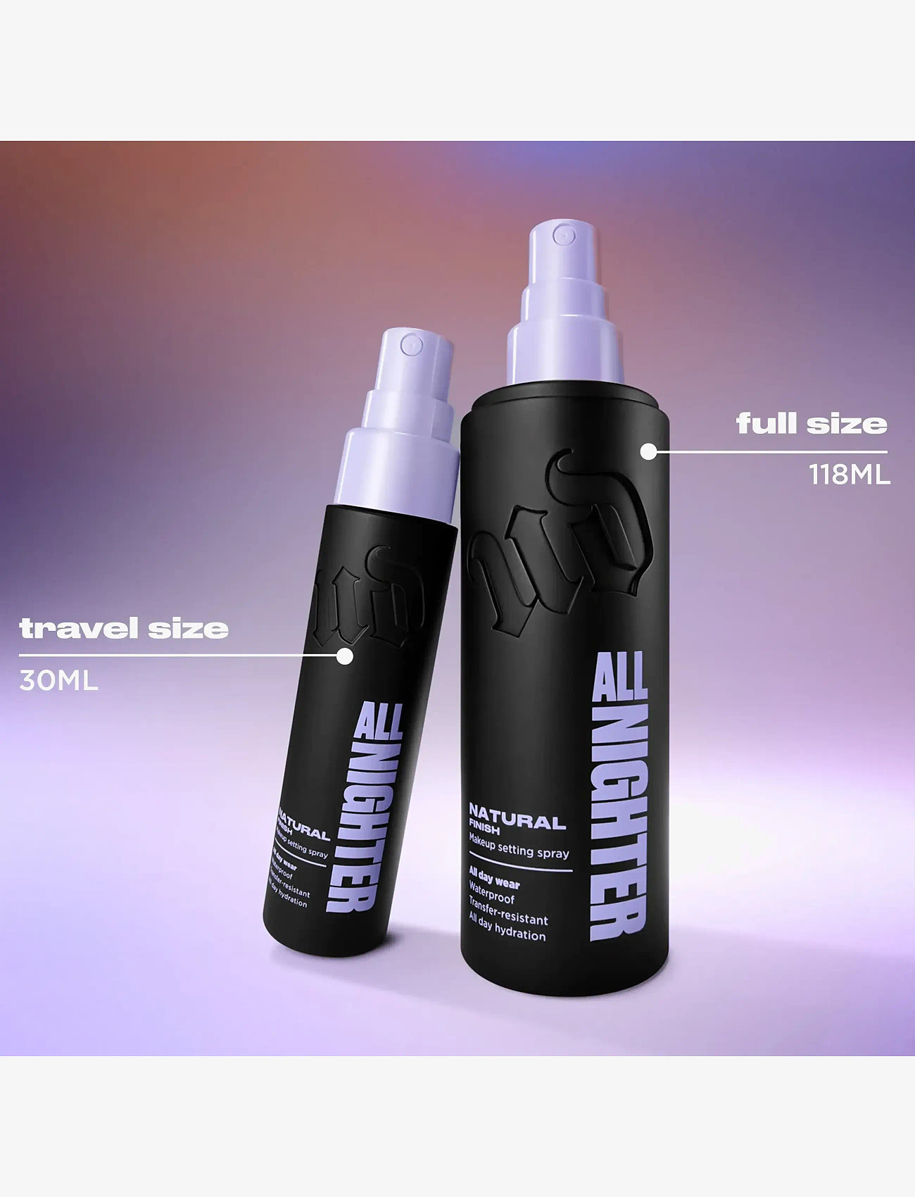 Urban Decay - Urban Decay All Nighter Makeup Setting Spray Natural Finish 118ml - smink - clear - 4