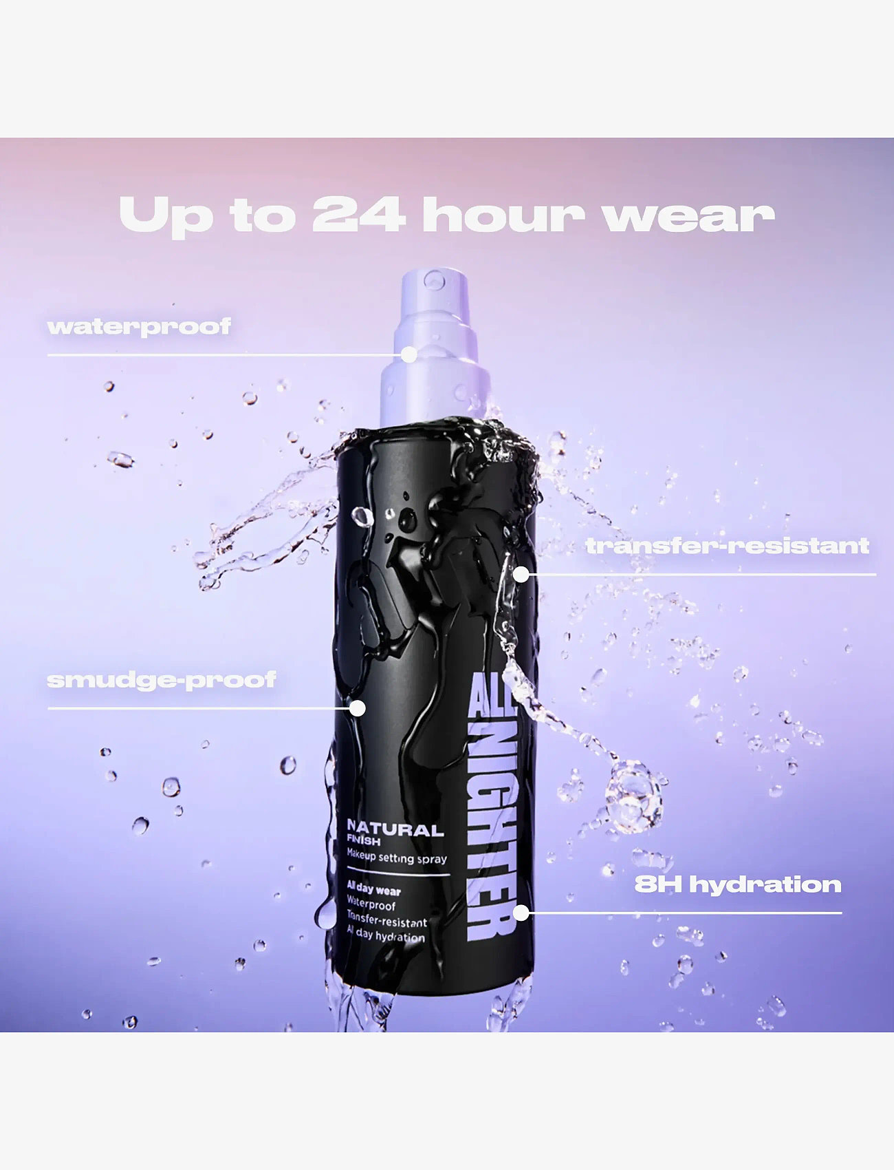 Urban Decay - Urban Decay All Nighter Makeup Setting Spray Natural Finish 30ml - makeup - clear - 3