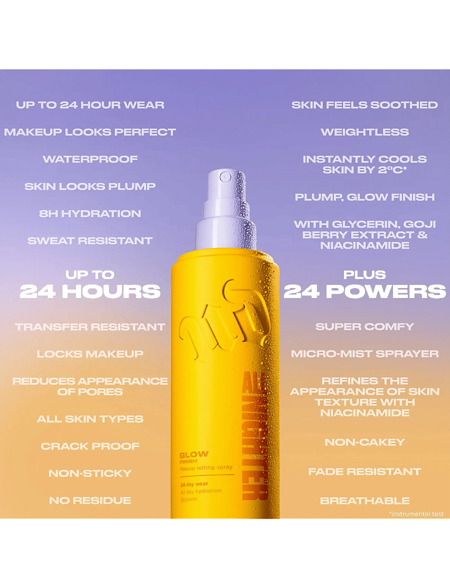 Urban Decay - Urban Decay All Nighter Makeup Setting Spray Glow Finish 118ml - makeup - clear - 3