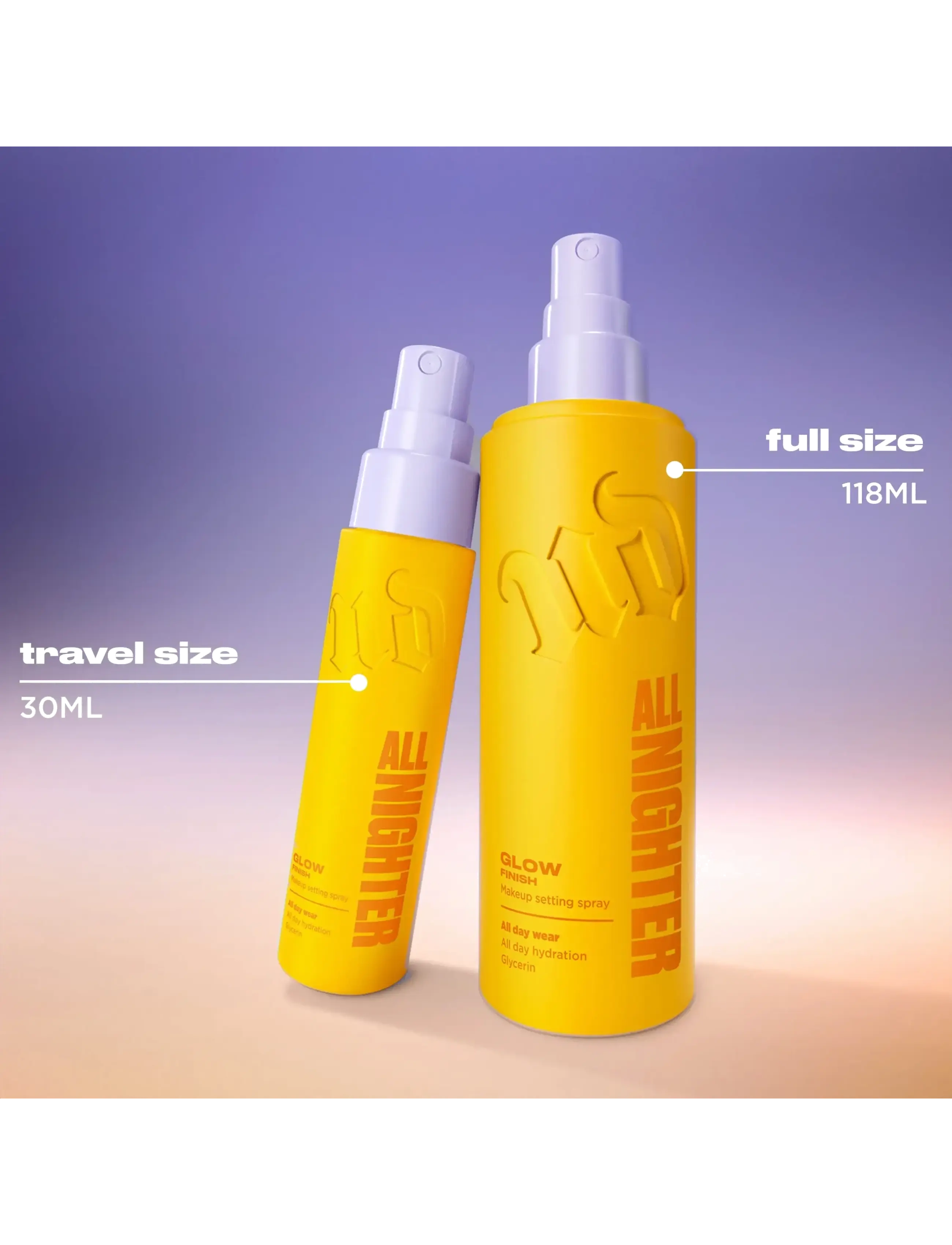 Urban Decay - Urban Decay All Nighter Makeup Setting Spray Glow Finish 118ml - smink - clear - 5