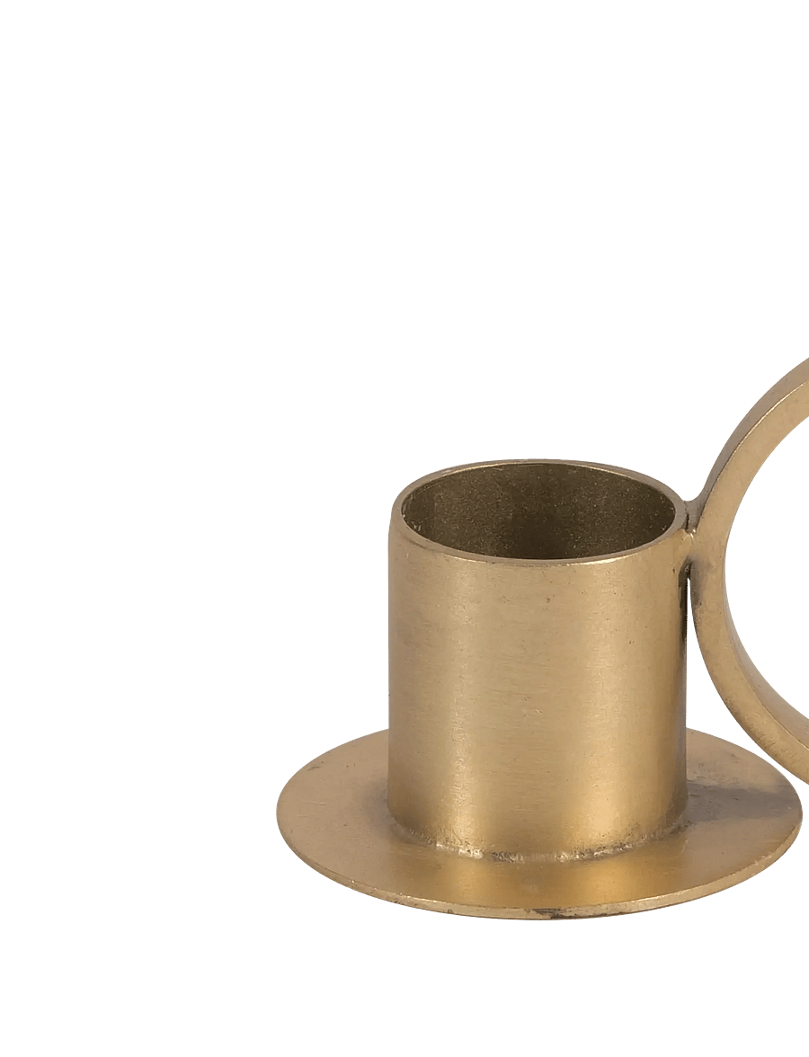 Urban Nature Culture - Urban Nature Culture candle holder Circle - kerzenständer - gold - 2