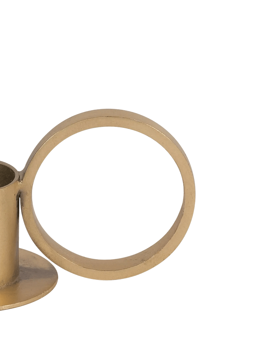 Urban Nature Culture - Urban Nature Culture candle holder Circle - kerzenständer - gold - 3