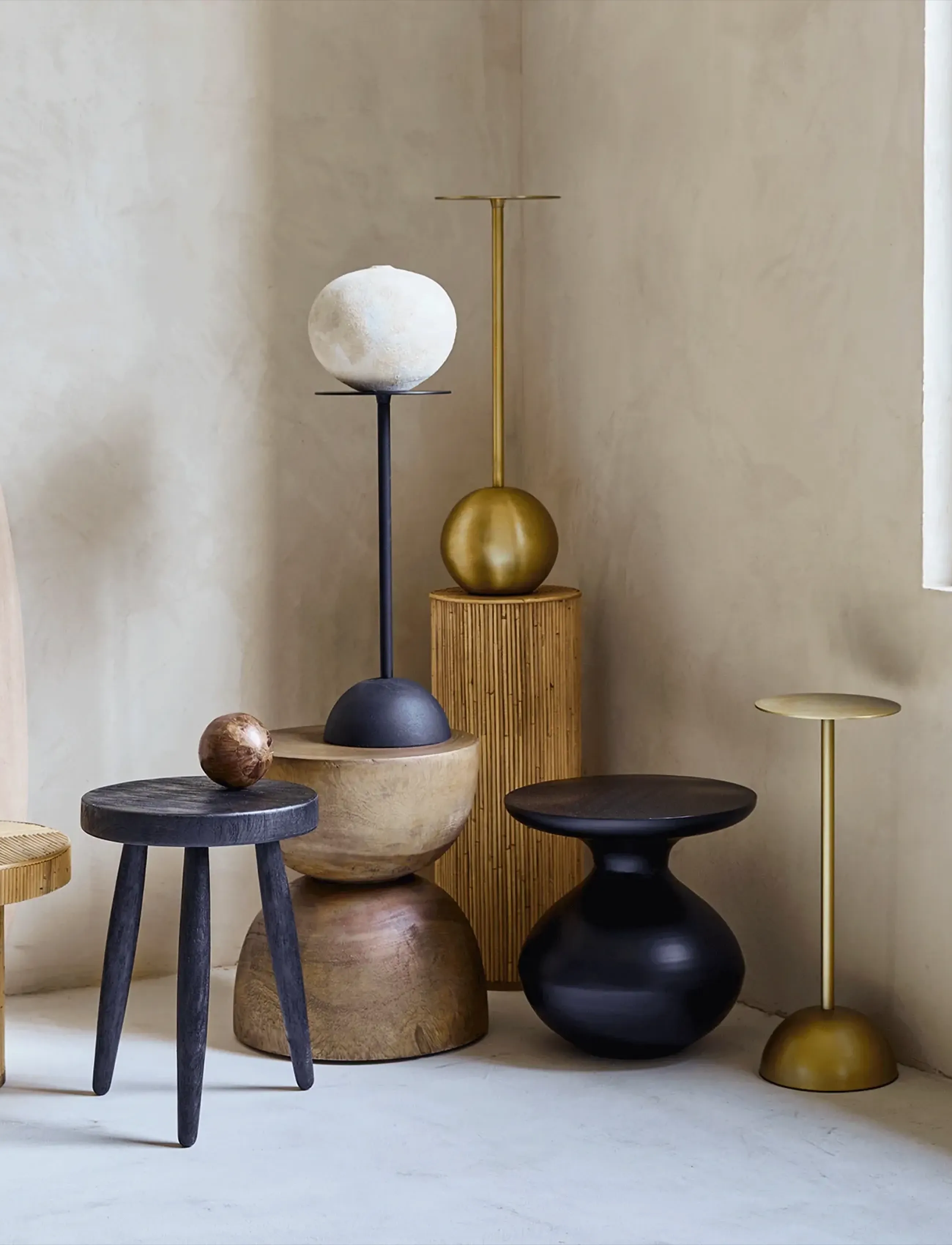 Urban Nature Culture Side Table Black, S, Ø 21 cm, Tables, Schwarz - Tables & Small Homeware