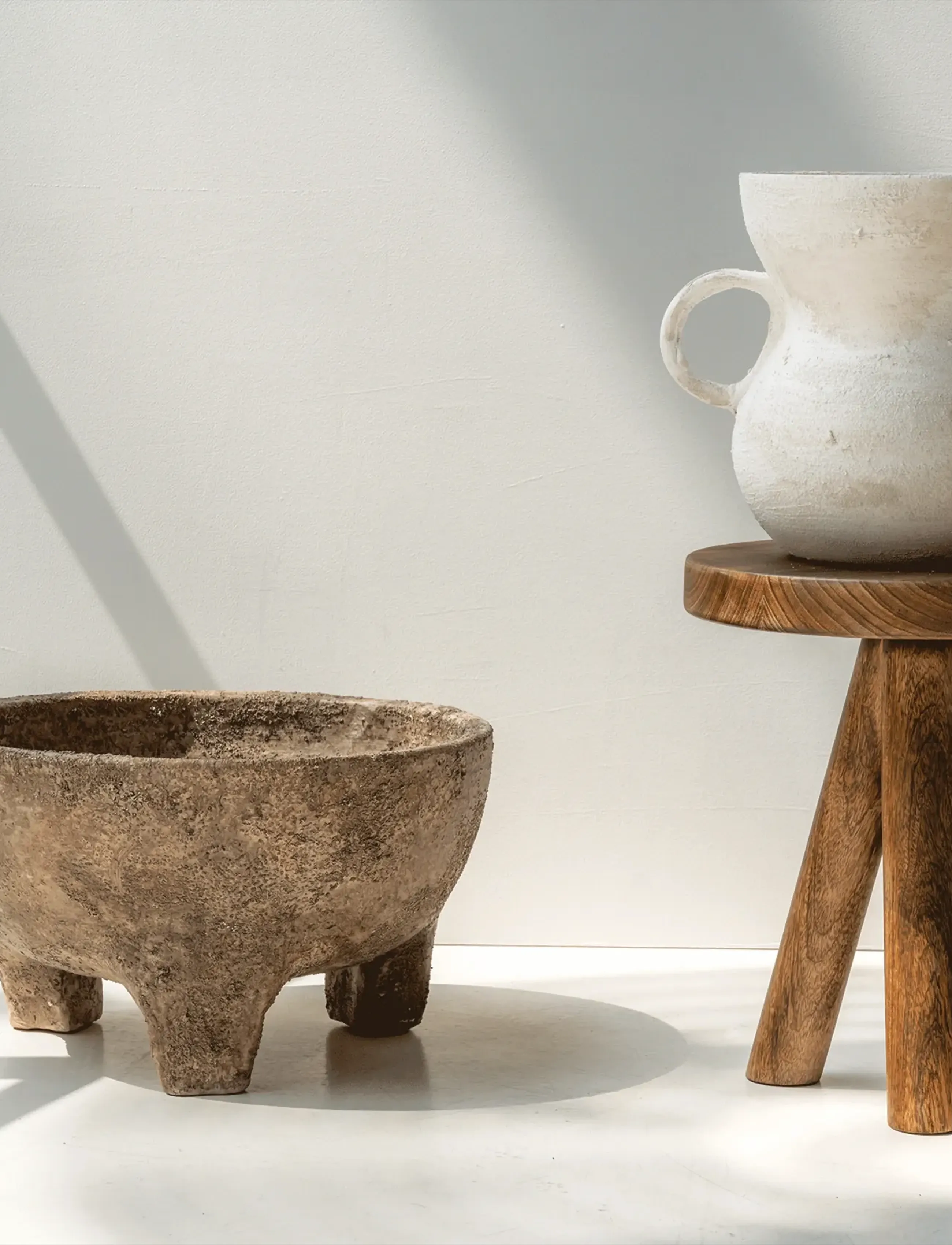 Urban Nature Culture Urban Nature Culture Pot On Legs Modern Rustic, Ø 36 cm, Brown, Skåle Og Serveringsfade > Frugtskåle, Unisex