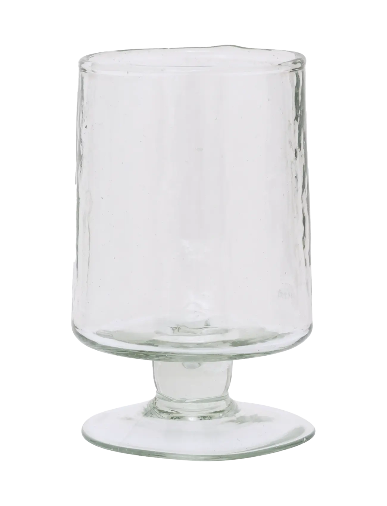 Urban Nature Culture Wine Glass Hammered Transparent, Rød Vinglases, Nude, Str: Ø 7 CM