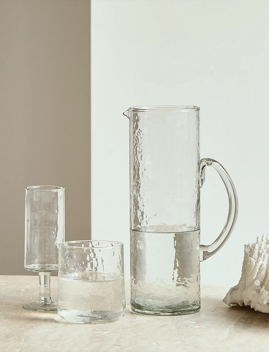 Urban Nature Culture - Urban Nature Culture tumbler hammered transparent - trinkgläser - transparant - 0