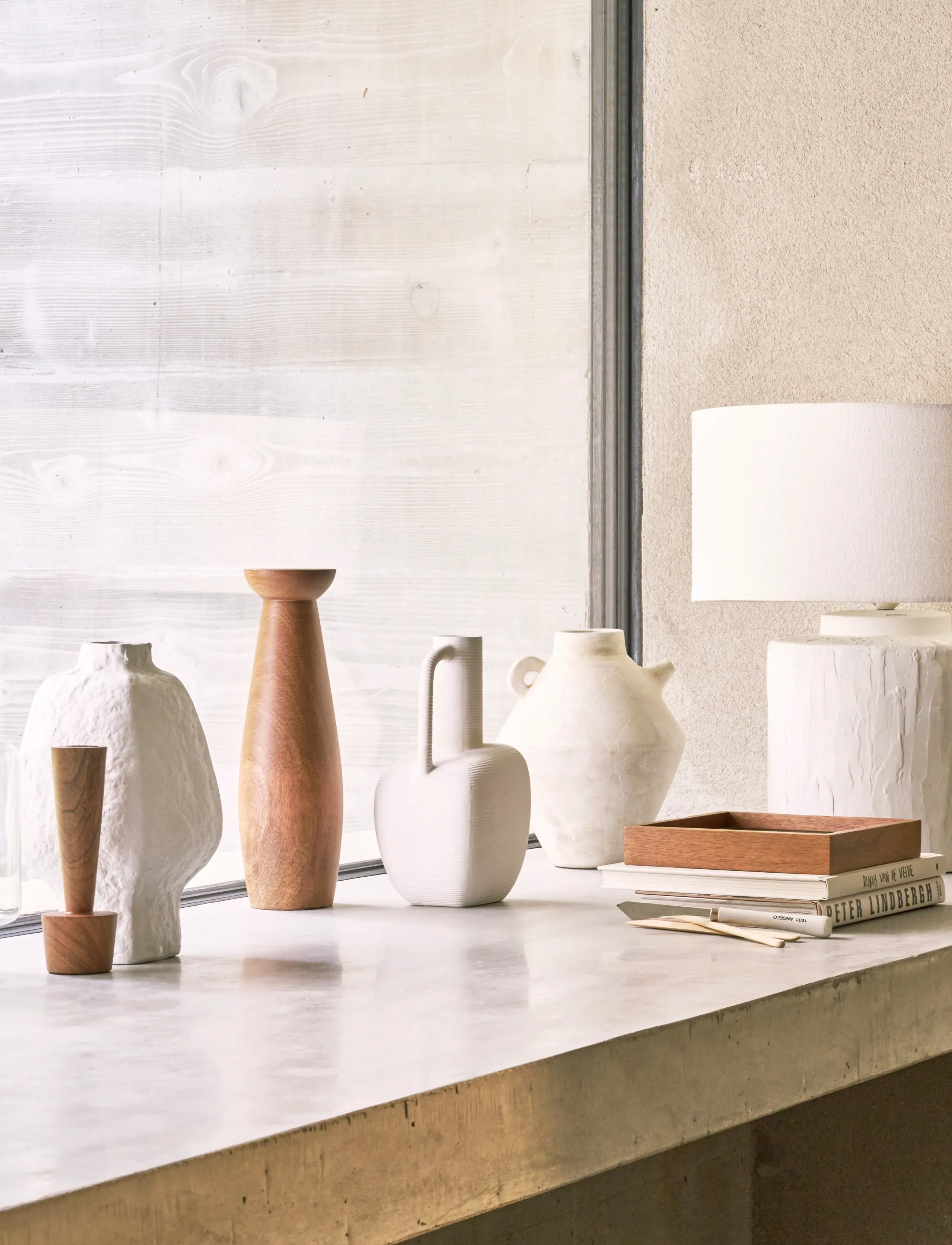 Urban Nature Culture Urban Nature Culture Table Lamp Mason, Ø 49 cm, White, Lamper > Bordlamper, Unisex