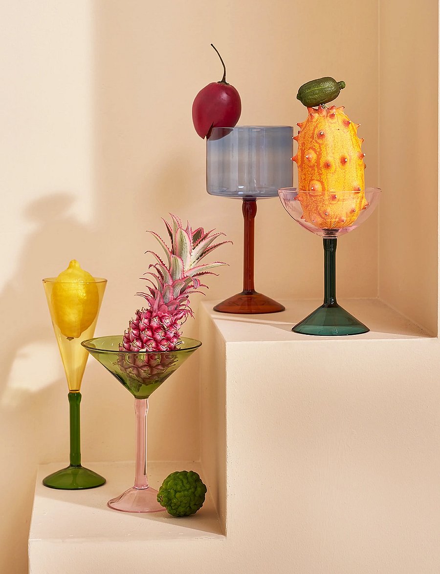 Urban Nature Culture - Urban Nature Culture Gin-tonic Cocktail glass, set of 2, in gift pack - cocktail & longdrinkgläser - ice blue - 0