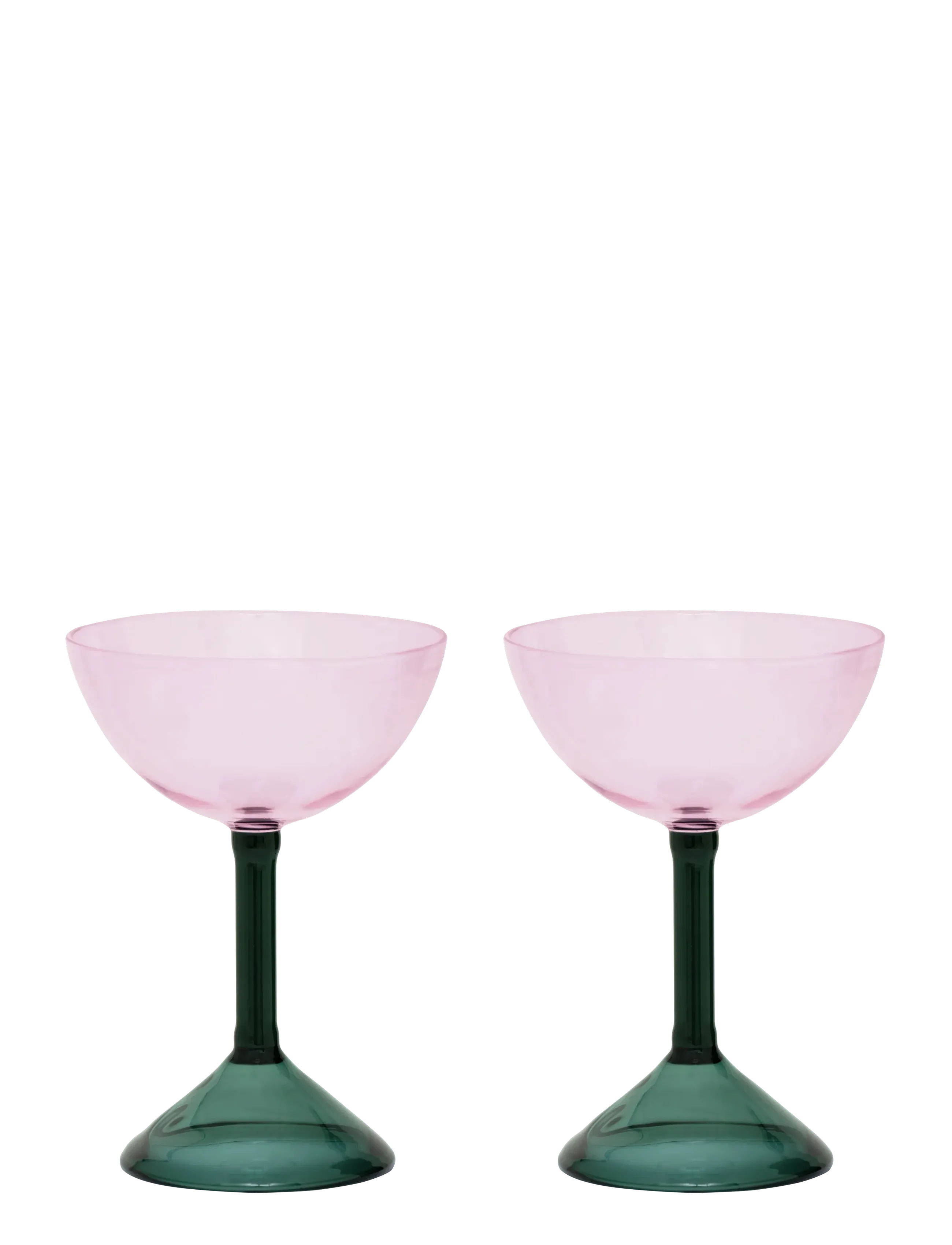 Urban Nature Culture Coupe Cocktail Glass, Set Of 2, In Gift Pack, Cocktailglas, Pink, Str: Ø 11 CM
