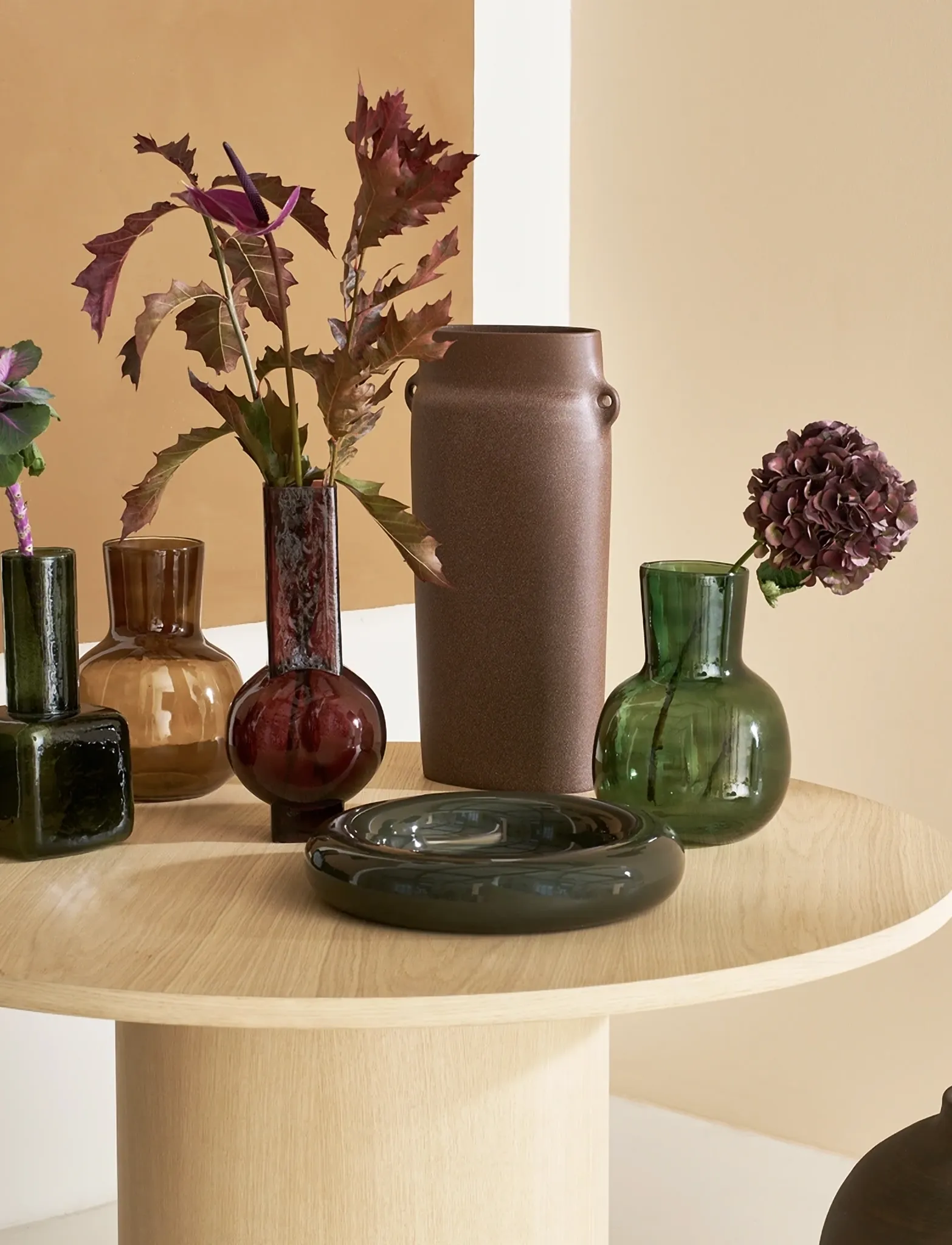 Urban Nature Culture Serving Bowl Lou Kalamata, Ø 36 cm, Bowls & Dishes, Grün - Fruit Bowls, Homeware