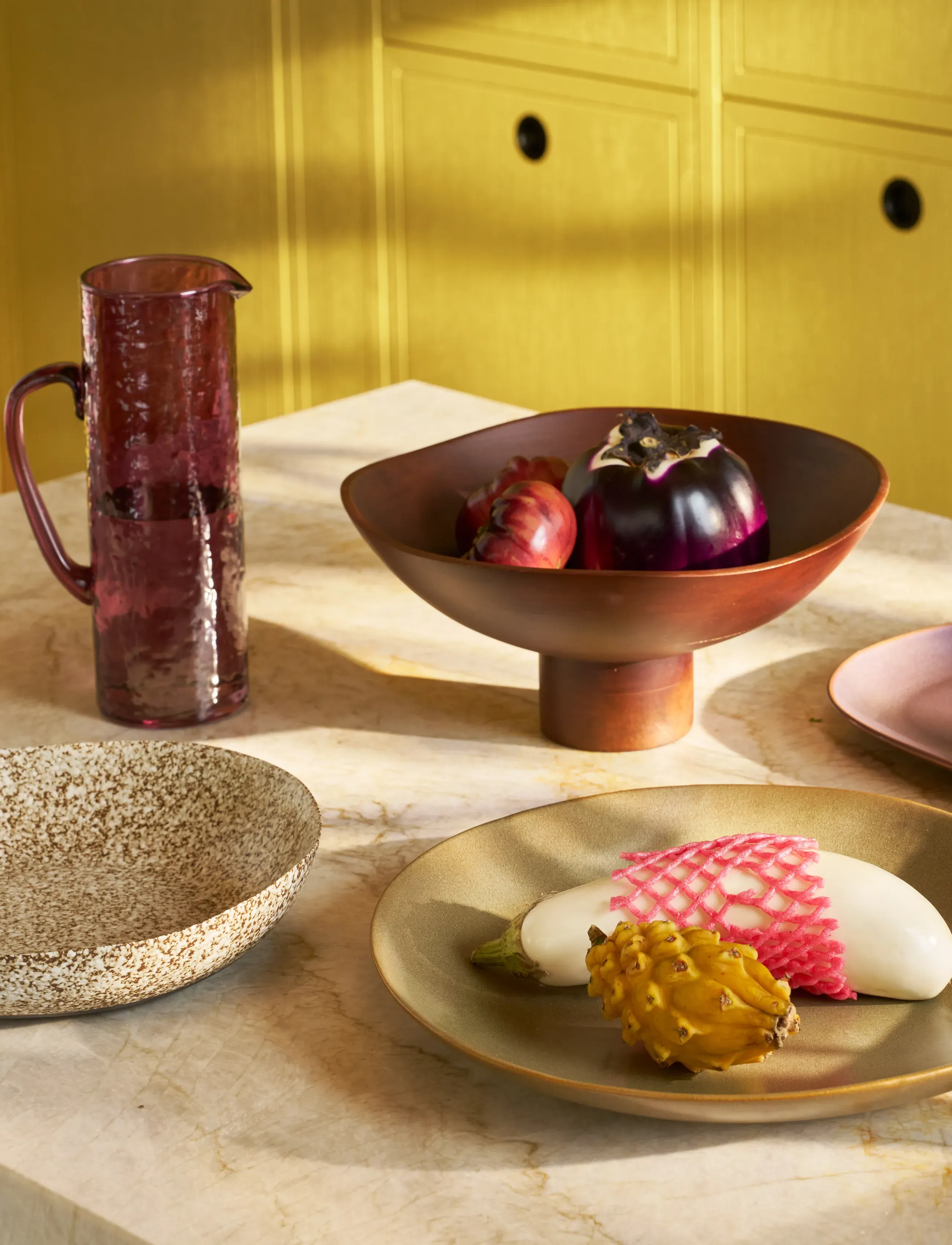 Urban Nature Culture Decorative Bowl Gilbey, Kalamata, Ø 35 cm, Bowls & Serving Dishes, Khakigrün - Fruit Bowls, Homeware