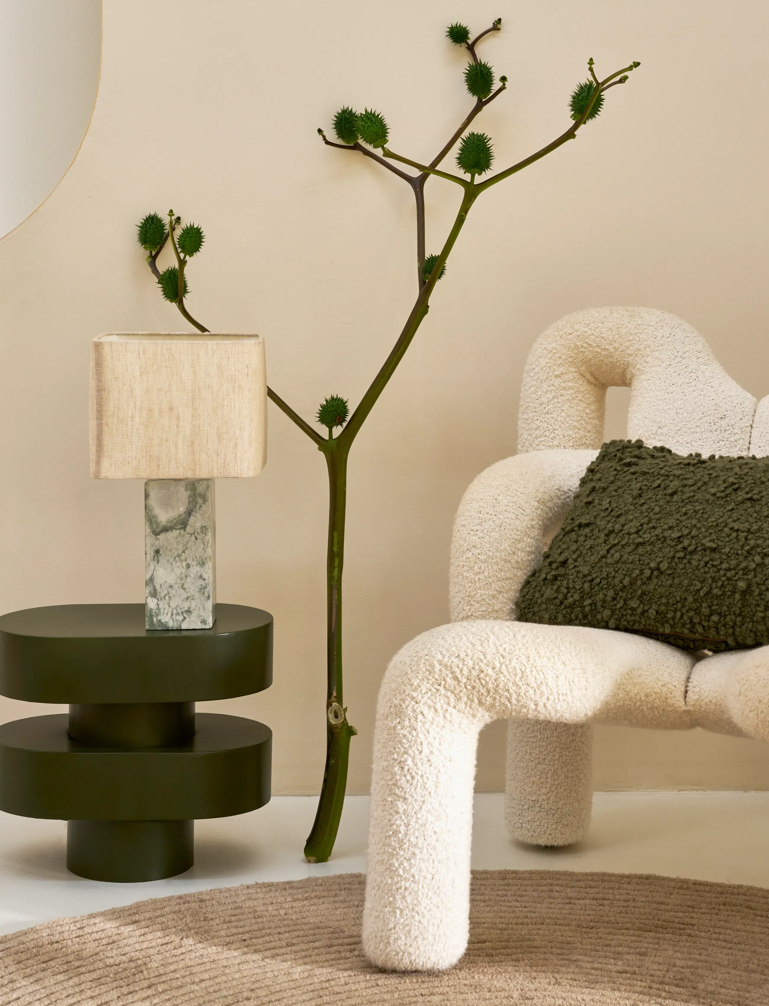 Urban Nature Culture Table Lamp Suvi, H 39 cm, Lamps, Grün - Homeware