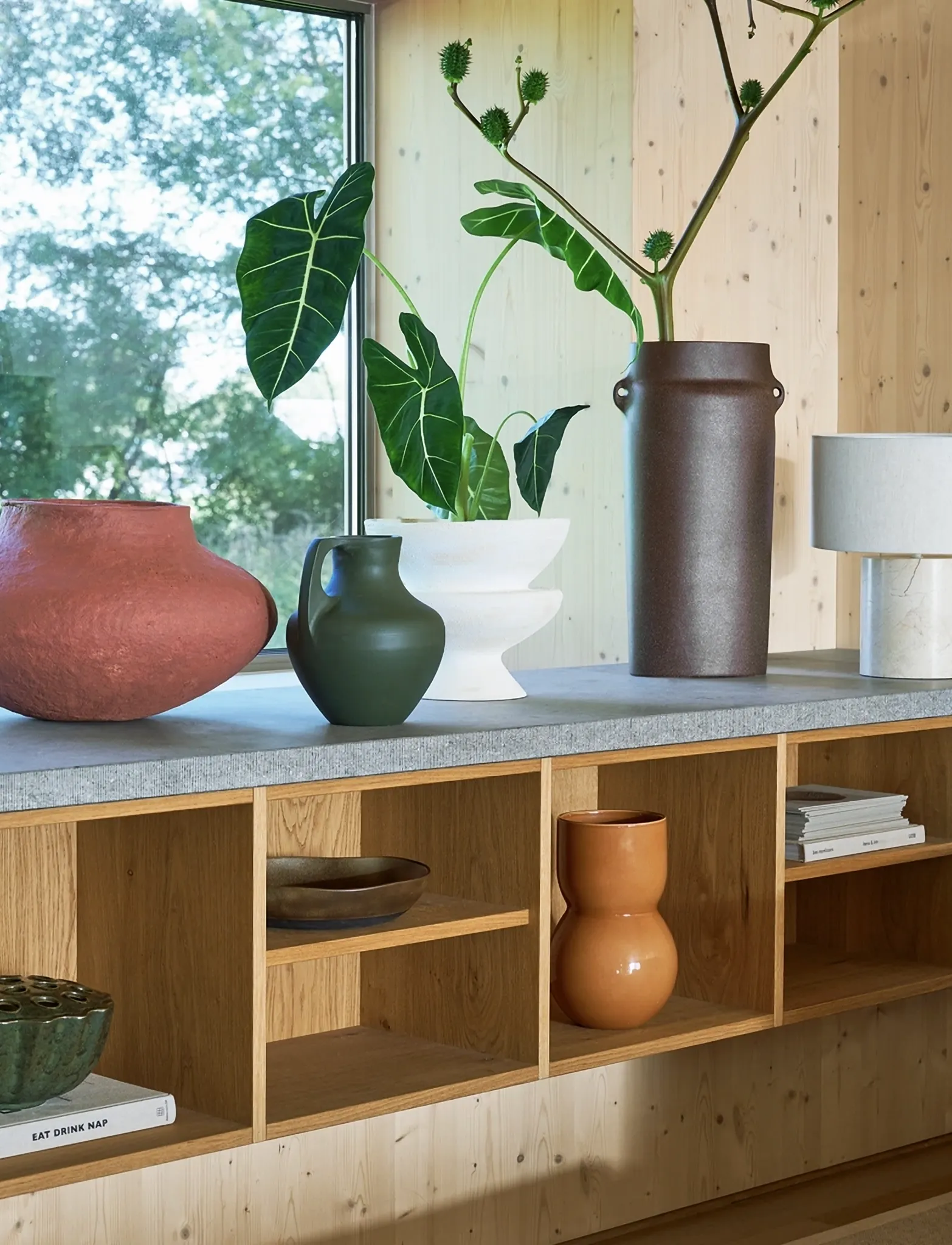 Urban Nature Culture Table Lamp Tyra, Ø 32 cm, Lamps, Beige - Homeware
