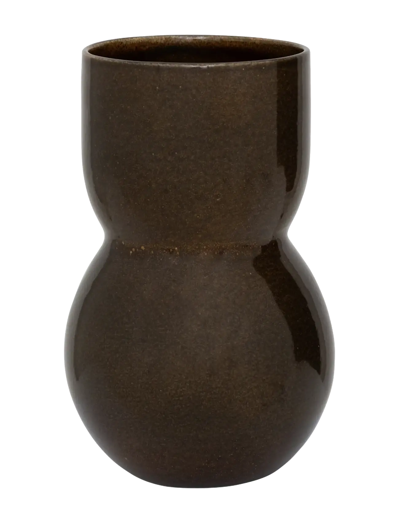 Urban Nature Culture Vase Noan Dark Downtown Brown, Vase, Brun, Str: Ø 17.5 CM