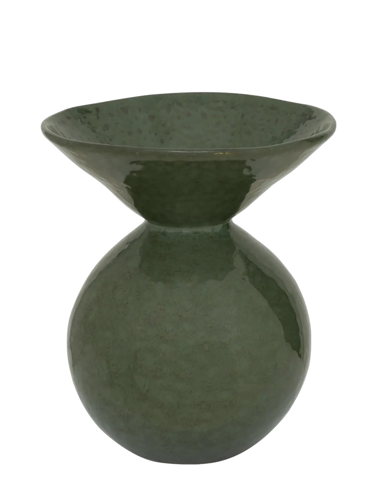 Urban Nature Culture Urban Nature Culture Vase Lunar, Ø 21 cm, Khaki green, Vases > Other Vases, Unisex