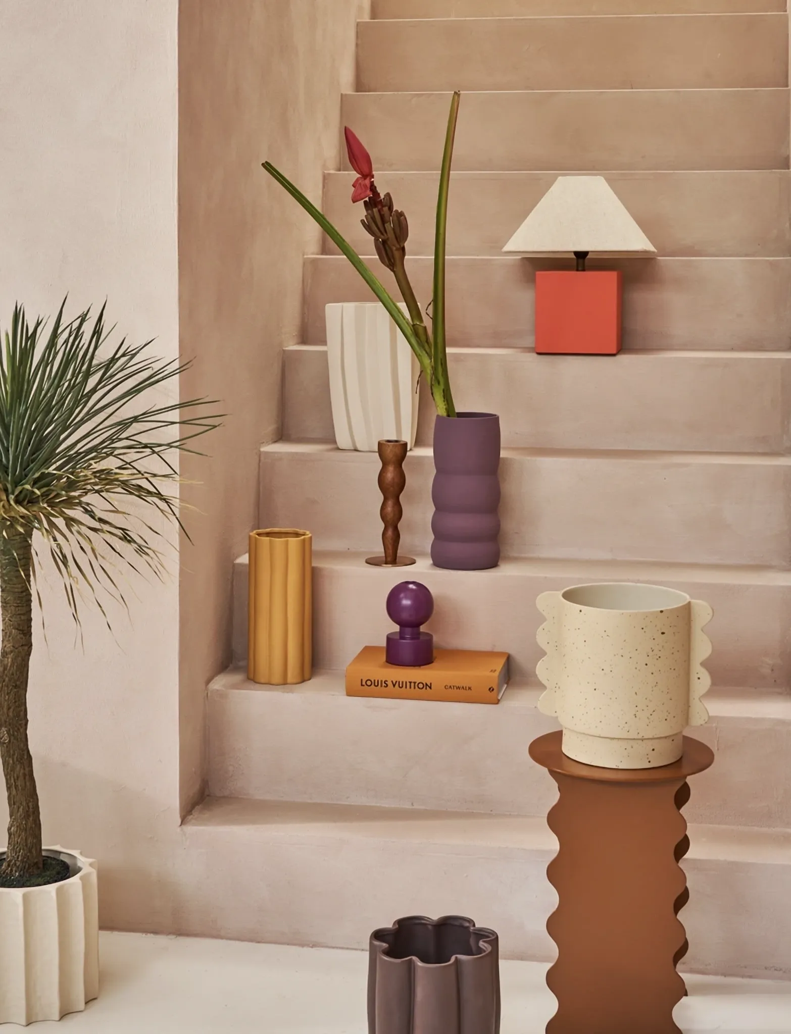 Urban Nature Culture Urban Nature Culture Candle Holder Tali, Ø 10 cm, Brown, Candle & Tealight Holders > Candle Holders, Unisex