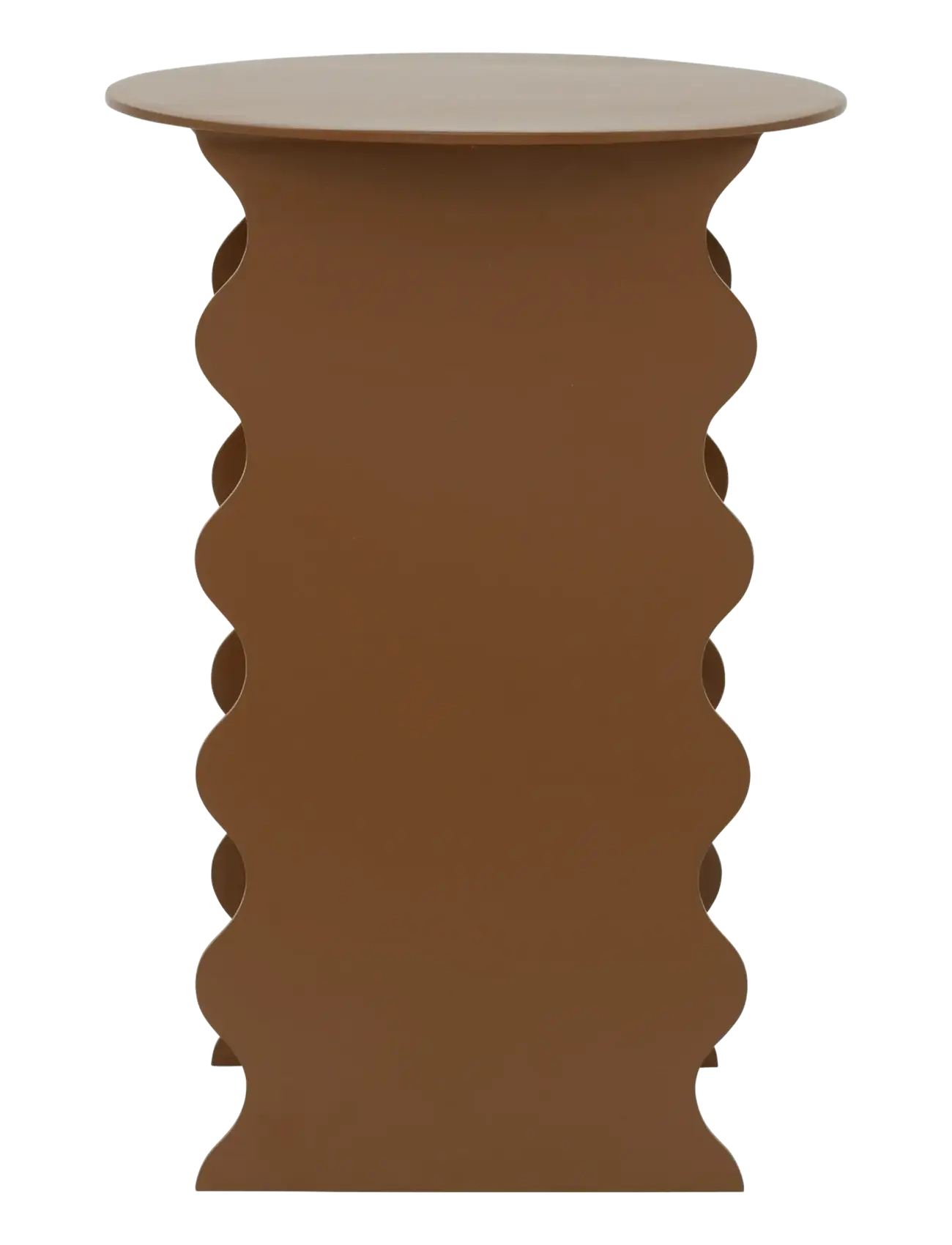 Urban Nature Culture - Urban Nature Culture side table Wavy - tables d'appoint et petites tables - adobe - 2