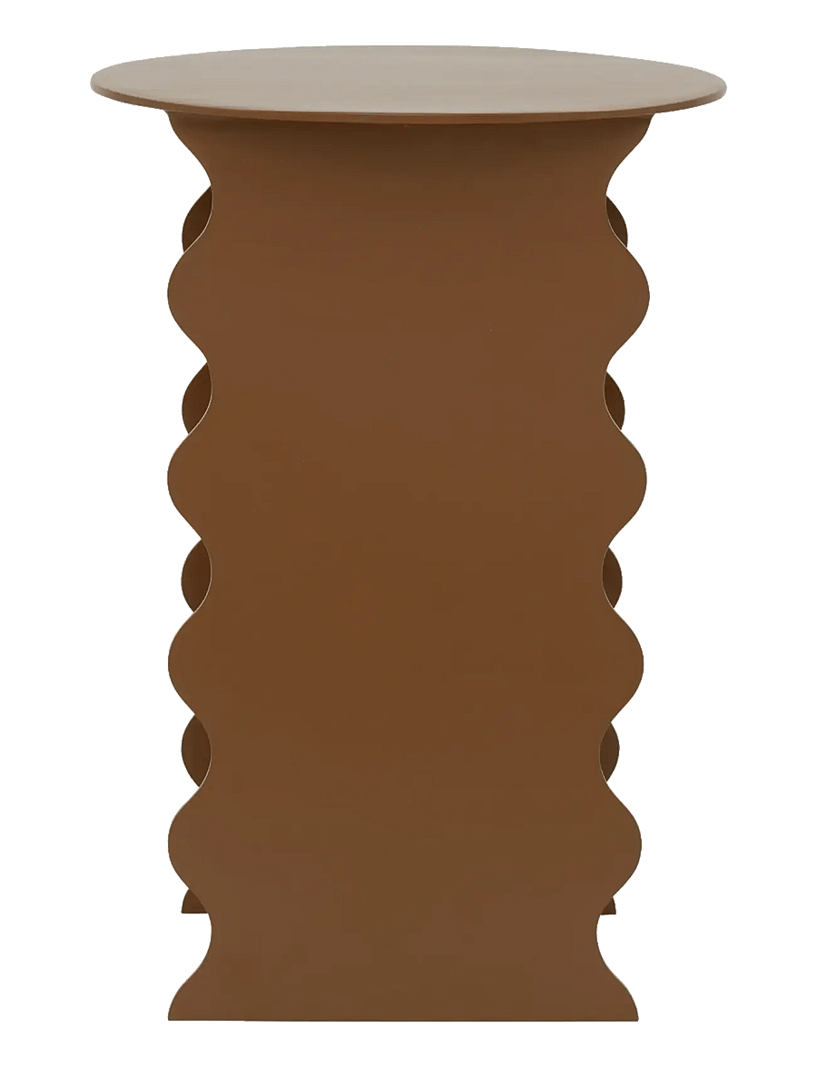 Urban Nature Culture - Urban Nature Culture side table Wavy - beistelltische & kleine tische - adobe - 2