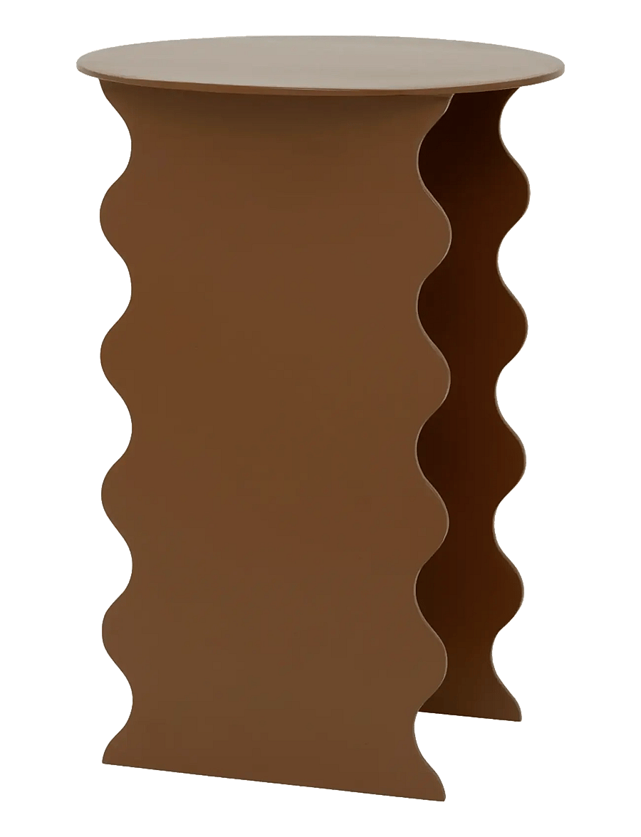 Urban Nature Culture - Urban Nature Culture side table Wavy - beistelltische & kleine tische - adobe - 3