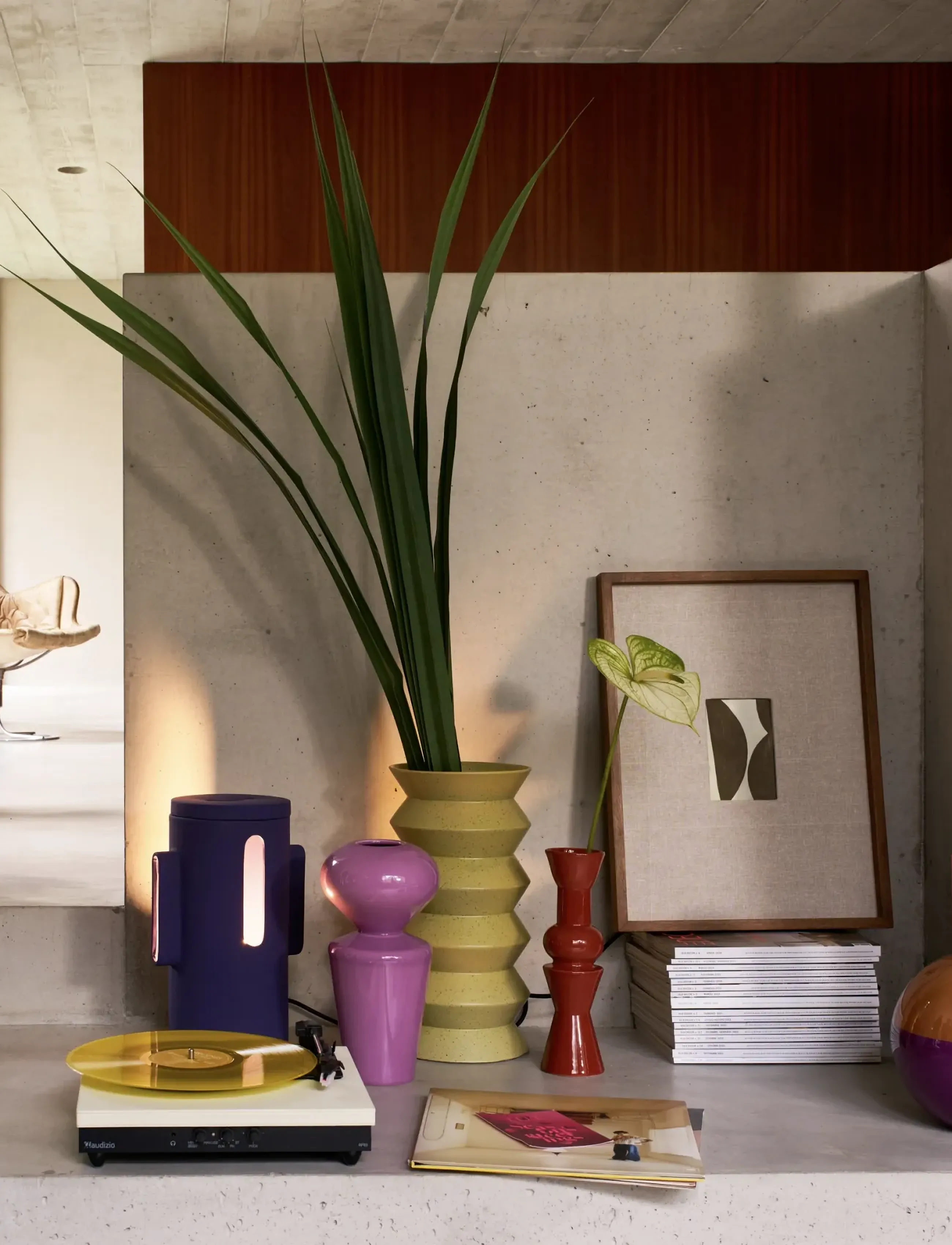 Urban Nature Culture Table Lamp Liten, Ø 22.5 cm, Lamps, Blau - Homeware