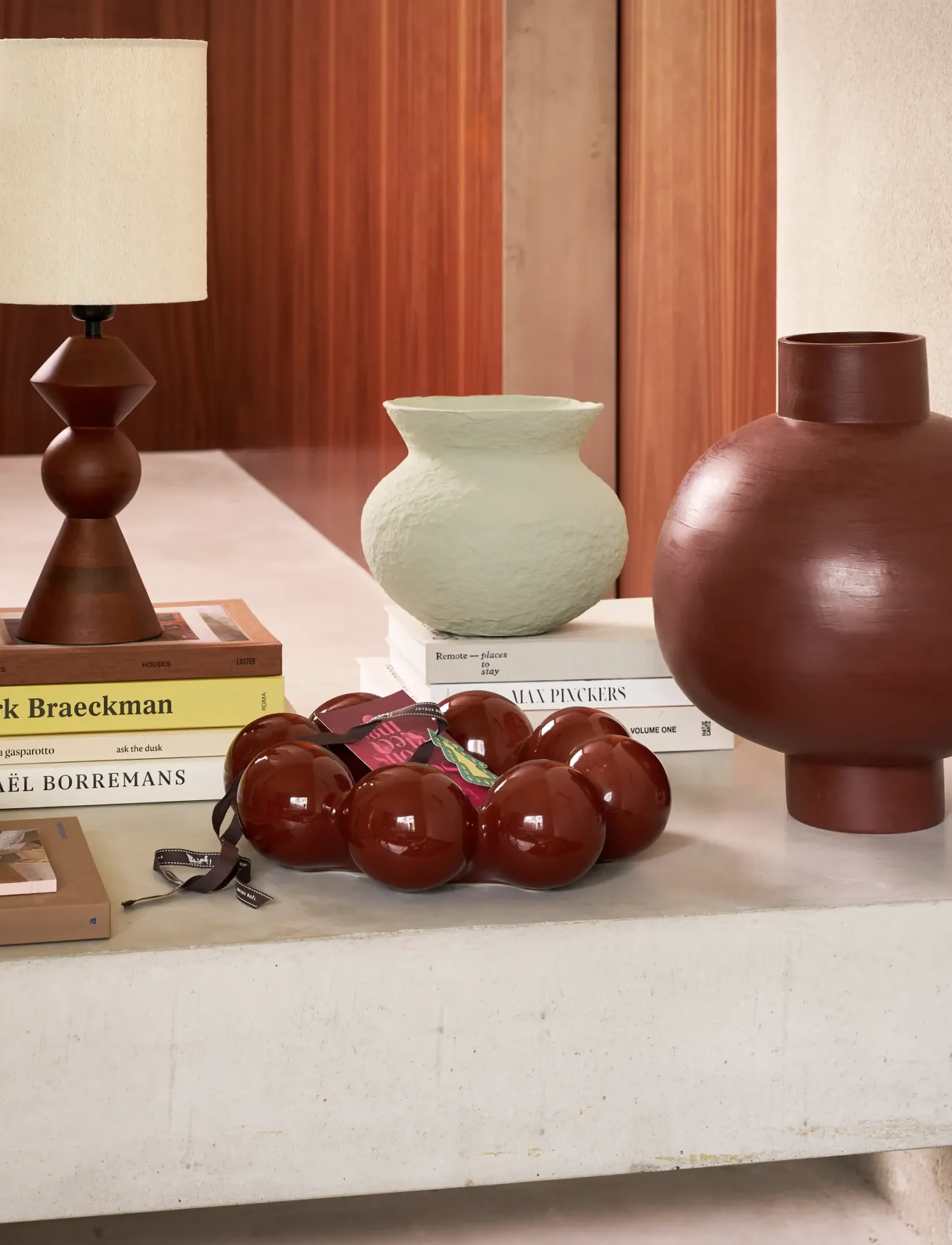 Urban Nature Culture Pot Ilo, Ø 34 cm, Vases, Burgunderrot - Other Homeware