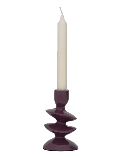 Urban Nature Culture Urban Nature Culture candle holder Tove, prune - Ljusstakar & Ljushållare - PRUNE / purple