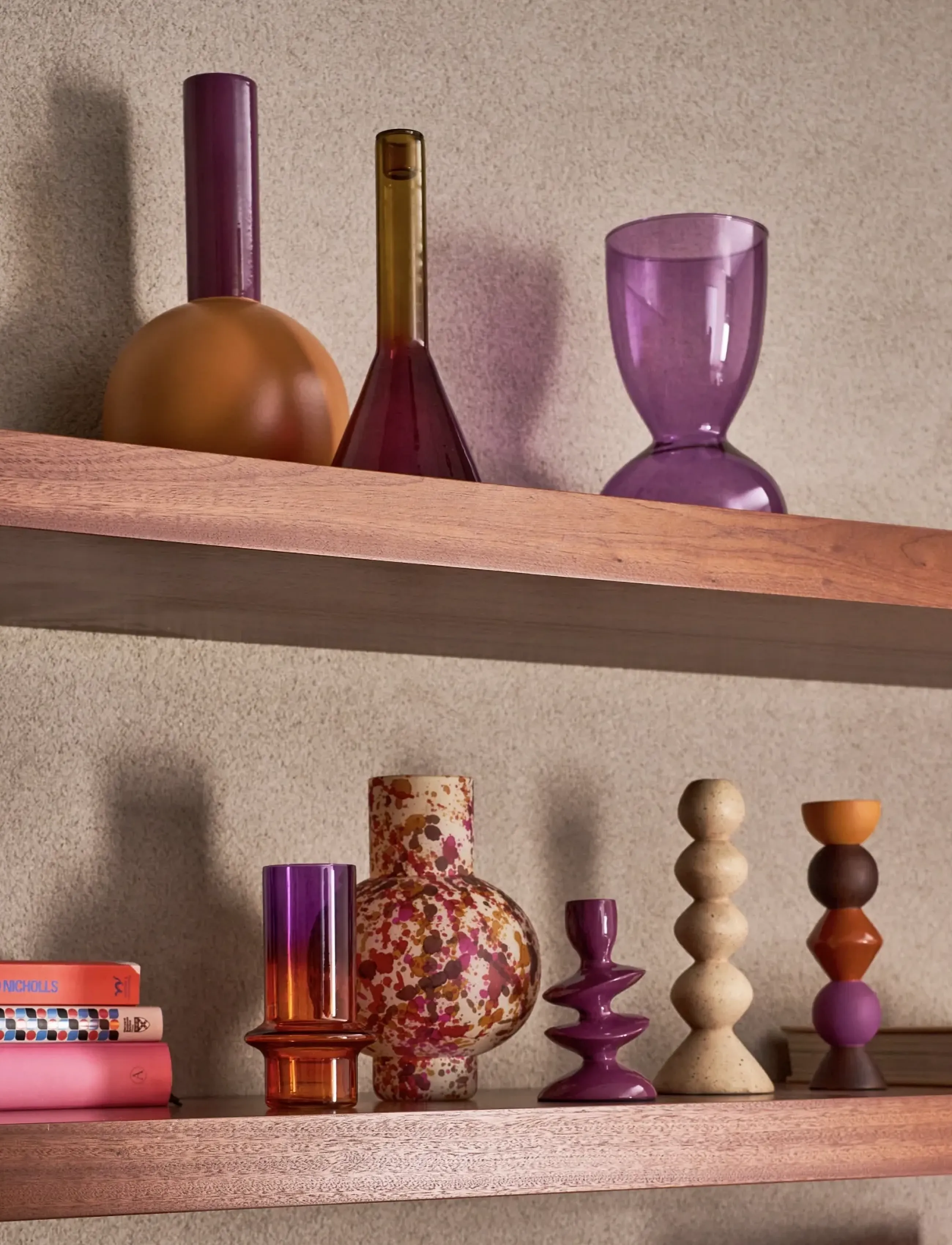 Urban Nature Culture - Urban Nature Culture candle holder Tove, prune - chandeliers - prune - 3
