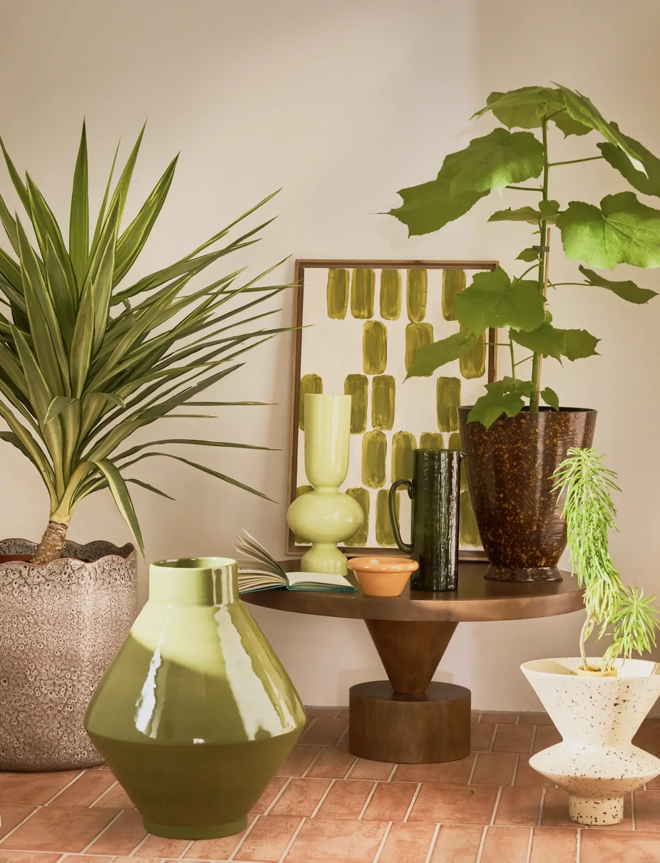Urban Nature Culture Urban Nature Culture Vase Thandi, Ø 22.5 cm, Cream, Vases > Other Vases, Unisex