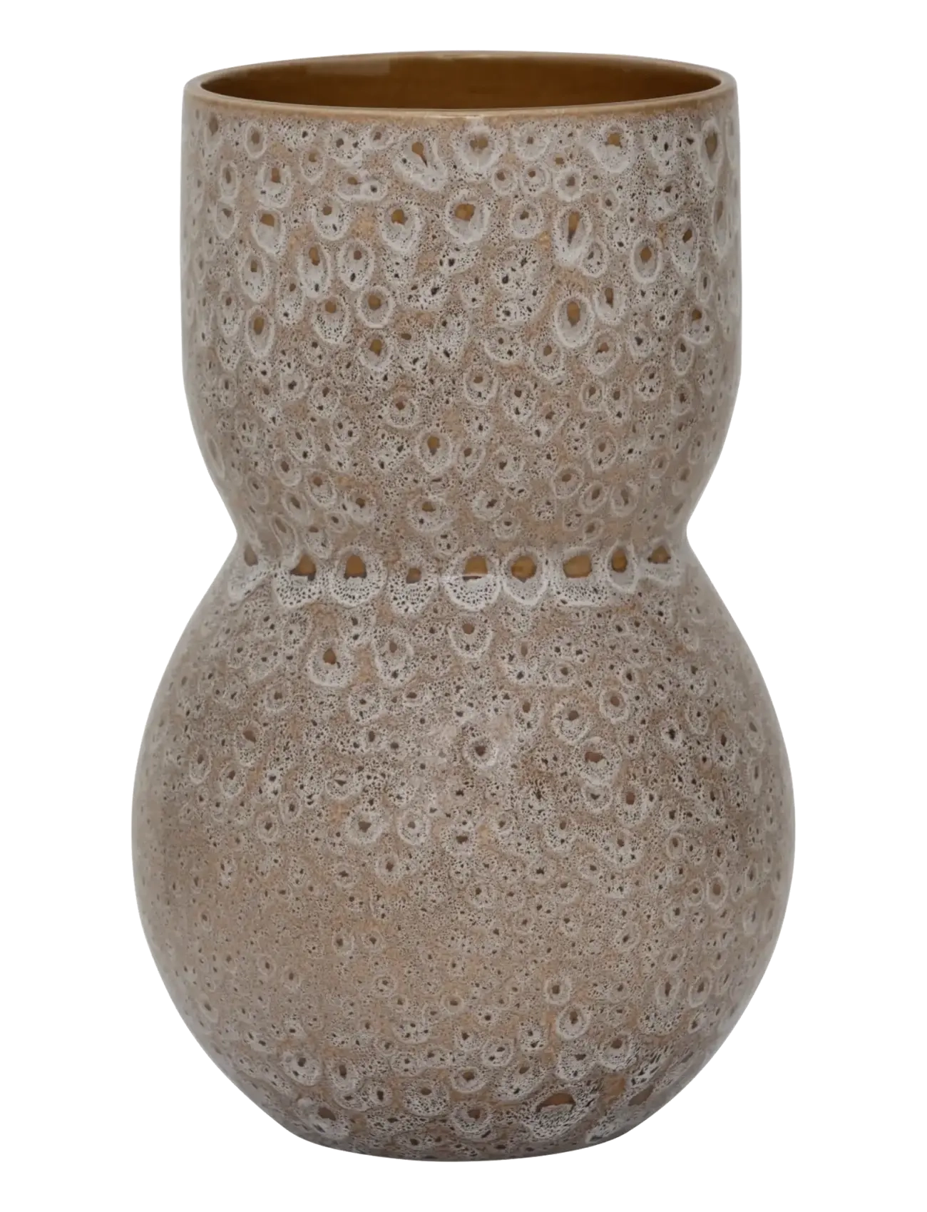 Urban Nature Culture Vase Noan, Reactive, Vase, Brun, Str: Ø 17.5 CM