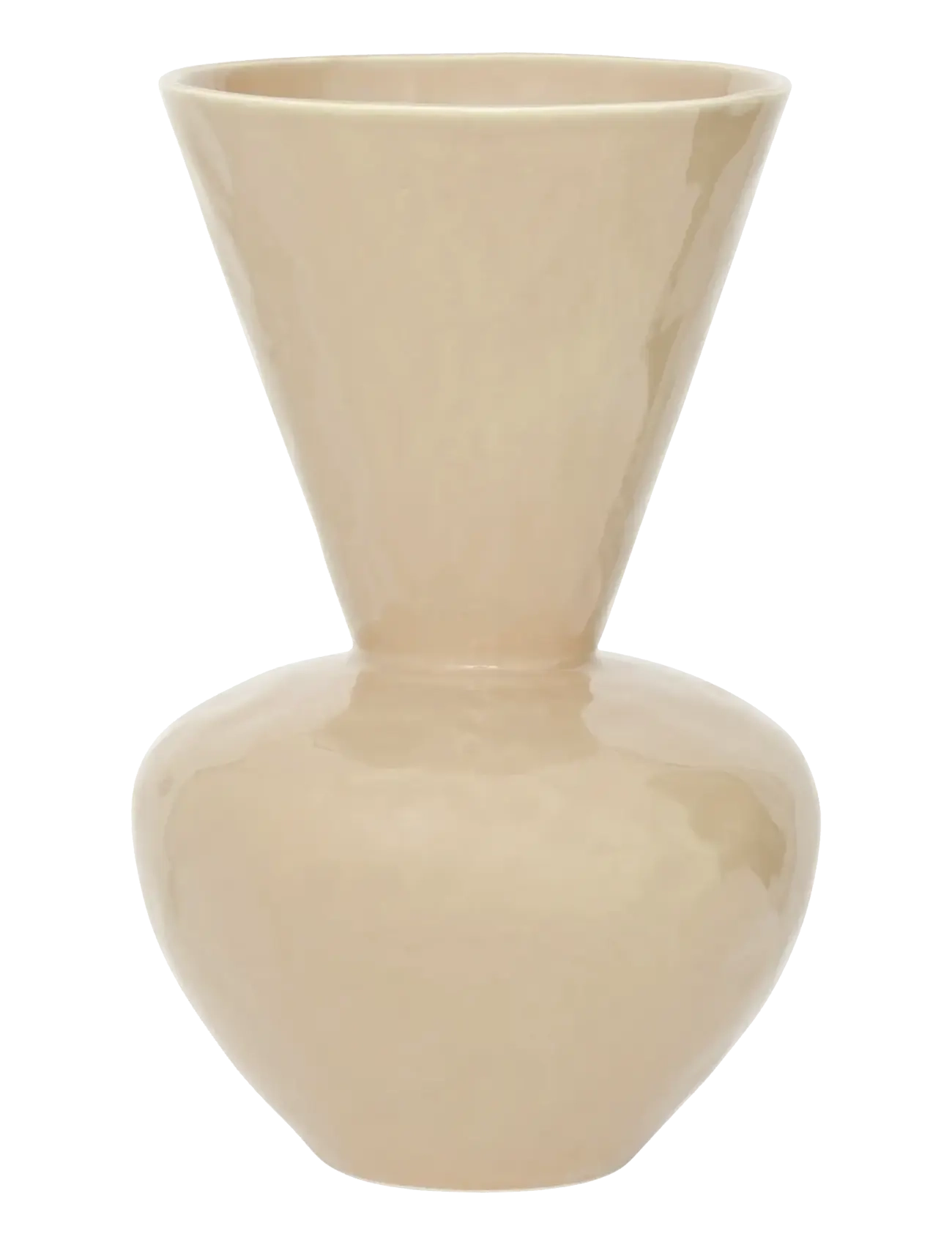 Urban Nature Culture Vase Langa, Vase, Beige, Str: Ø 21 CM