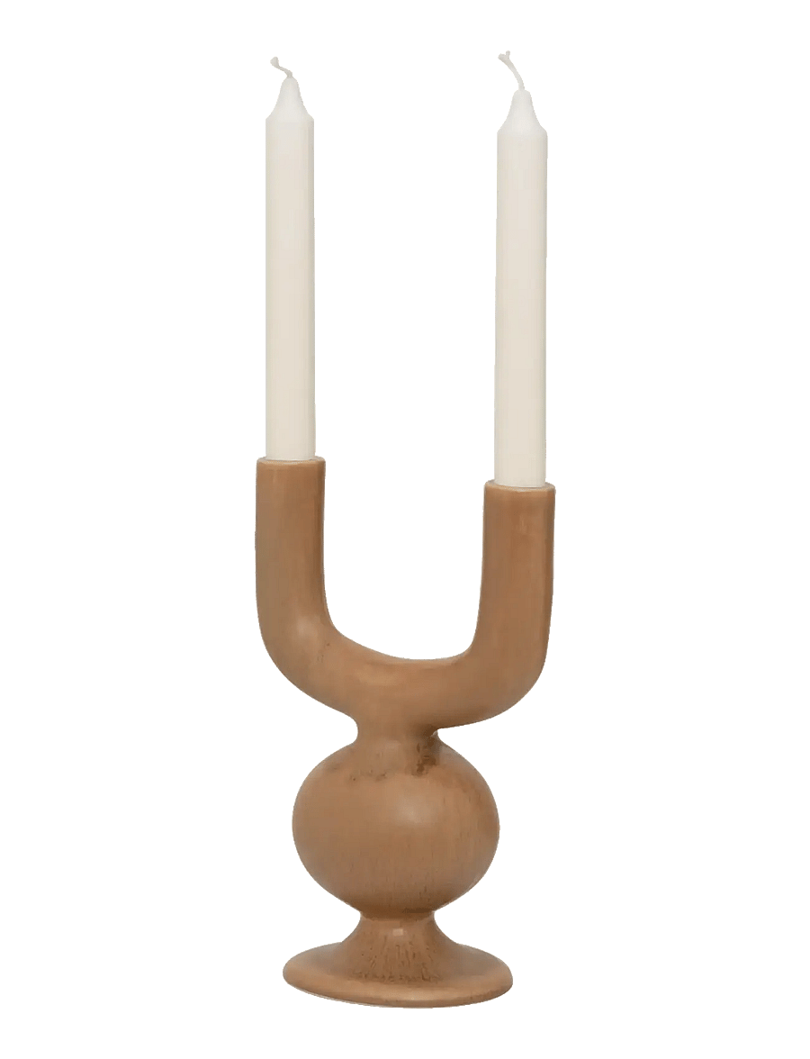 Urban Nature Culture - Urban Nature Culture candle holder Bheki - kerzenständer - golden brown - 1