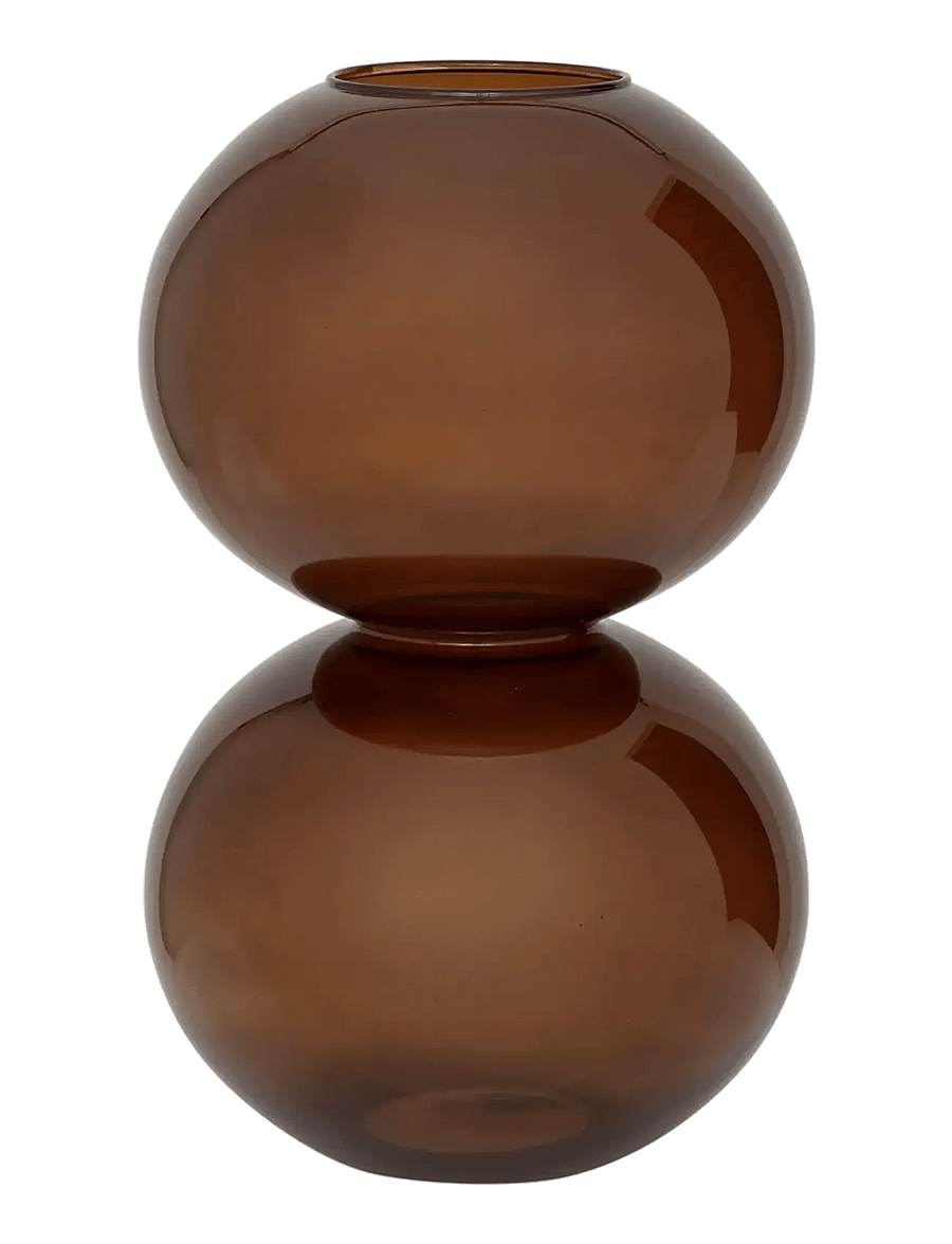 Urban Nature Culture - Vase Yuki, sugar almond - vazos - brown - 0