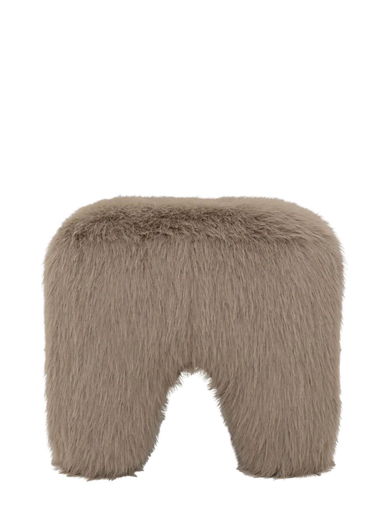 Urban Nature Culture Pouf Kira, Fur - Brown - 43X43X40CM